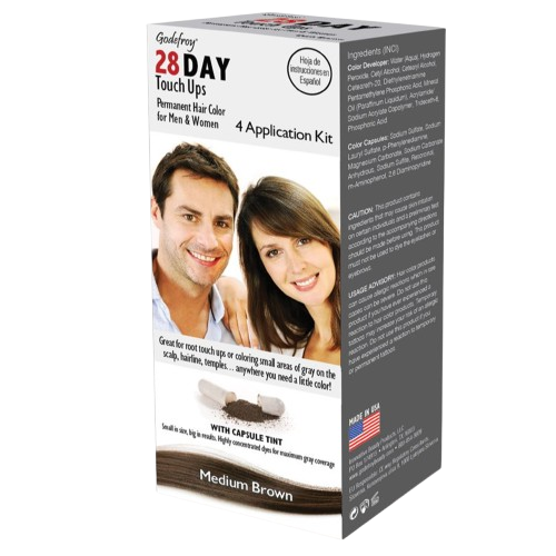 Godefroy 28 Day Touch Ups Hair Color - Medium Brown