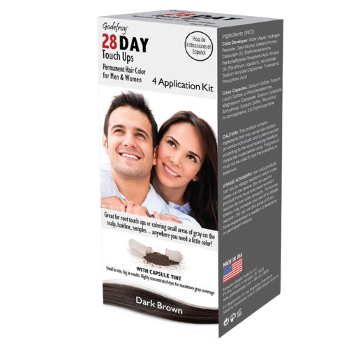 Godefroy 28 Day Touch Ups Hair Color - Dark Brown