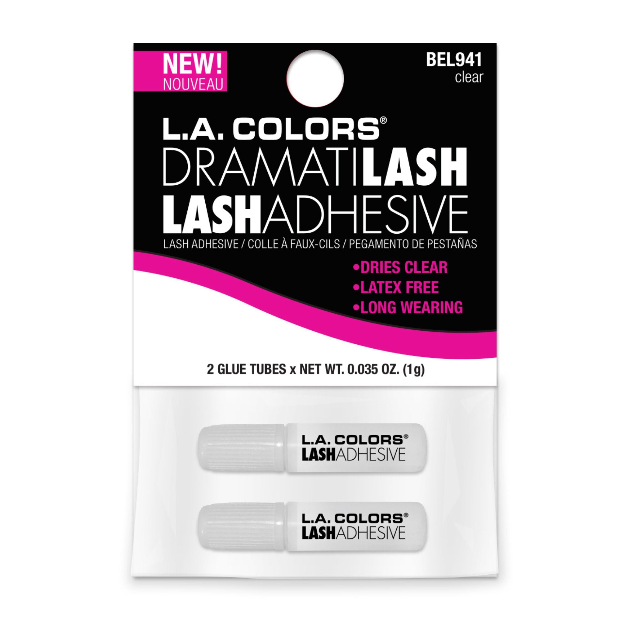 2pc Pack Travel Eye Lash Glue - Clear