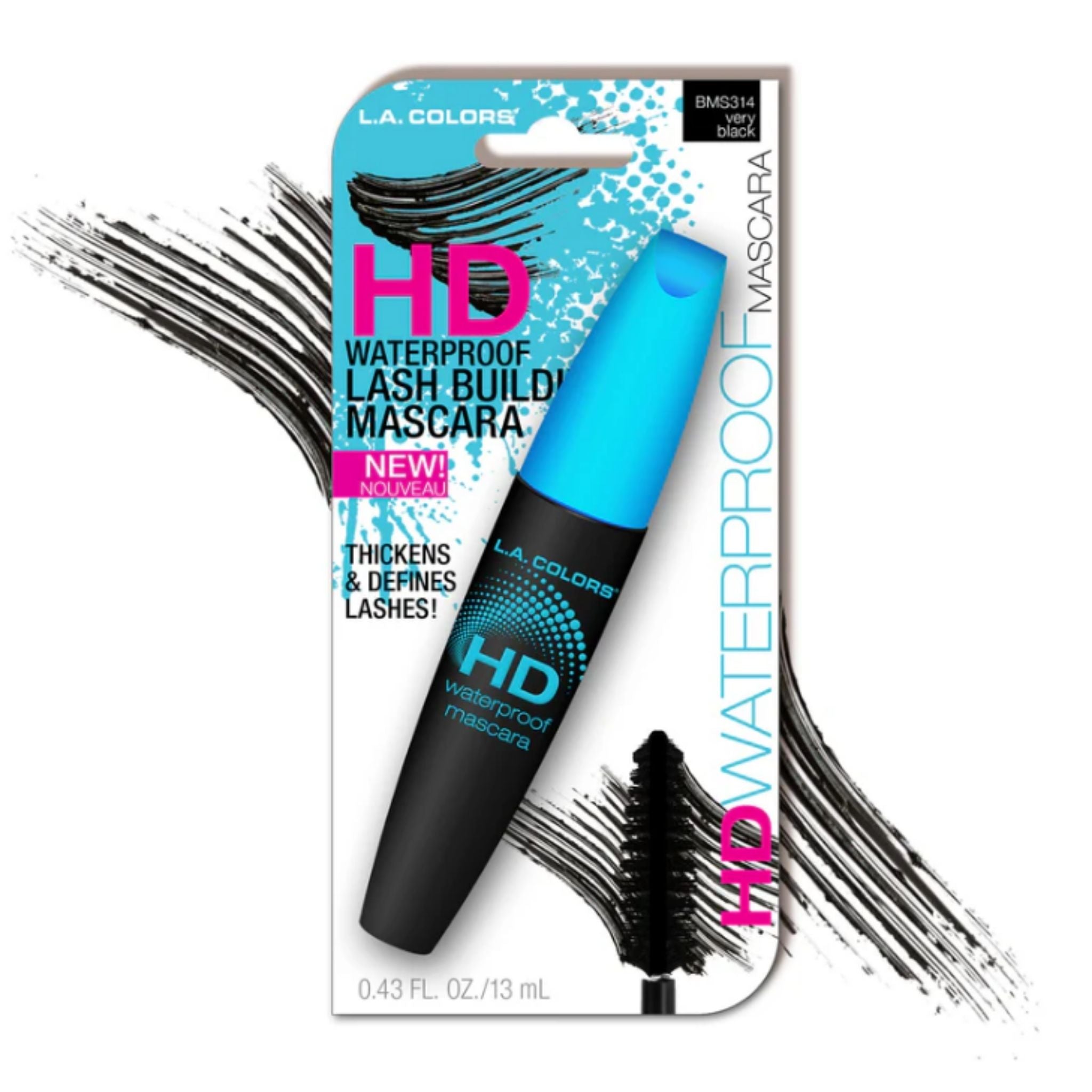 HD-Waterproof Lash Building Mascara-Very Black