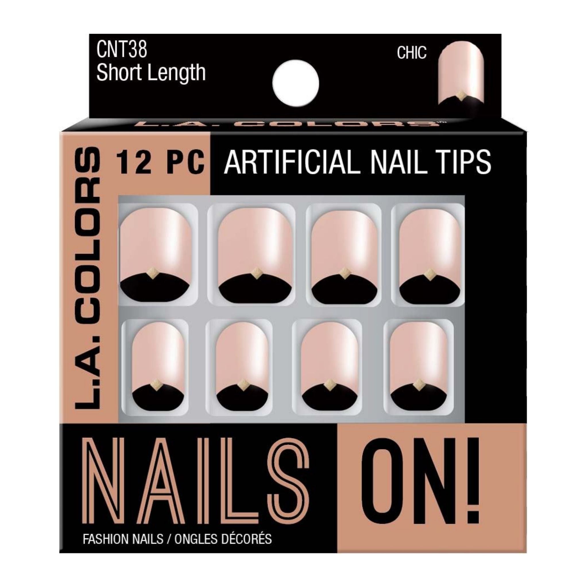 12pc Nails On Artificial Nail Tips - Chic