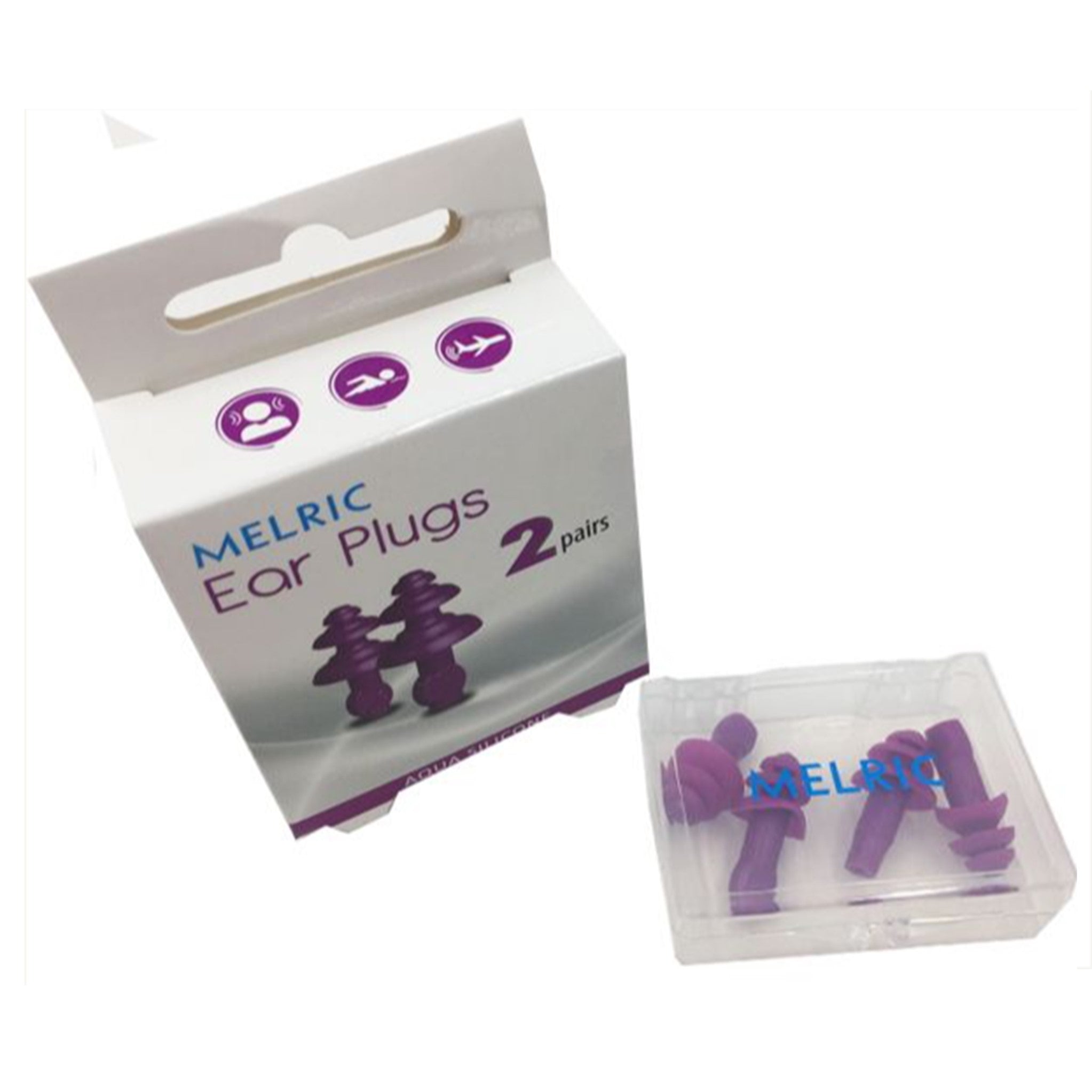Ear Plugs - Silicone Aqua
