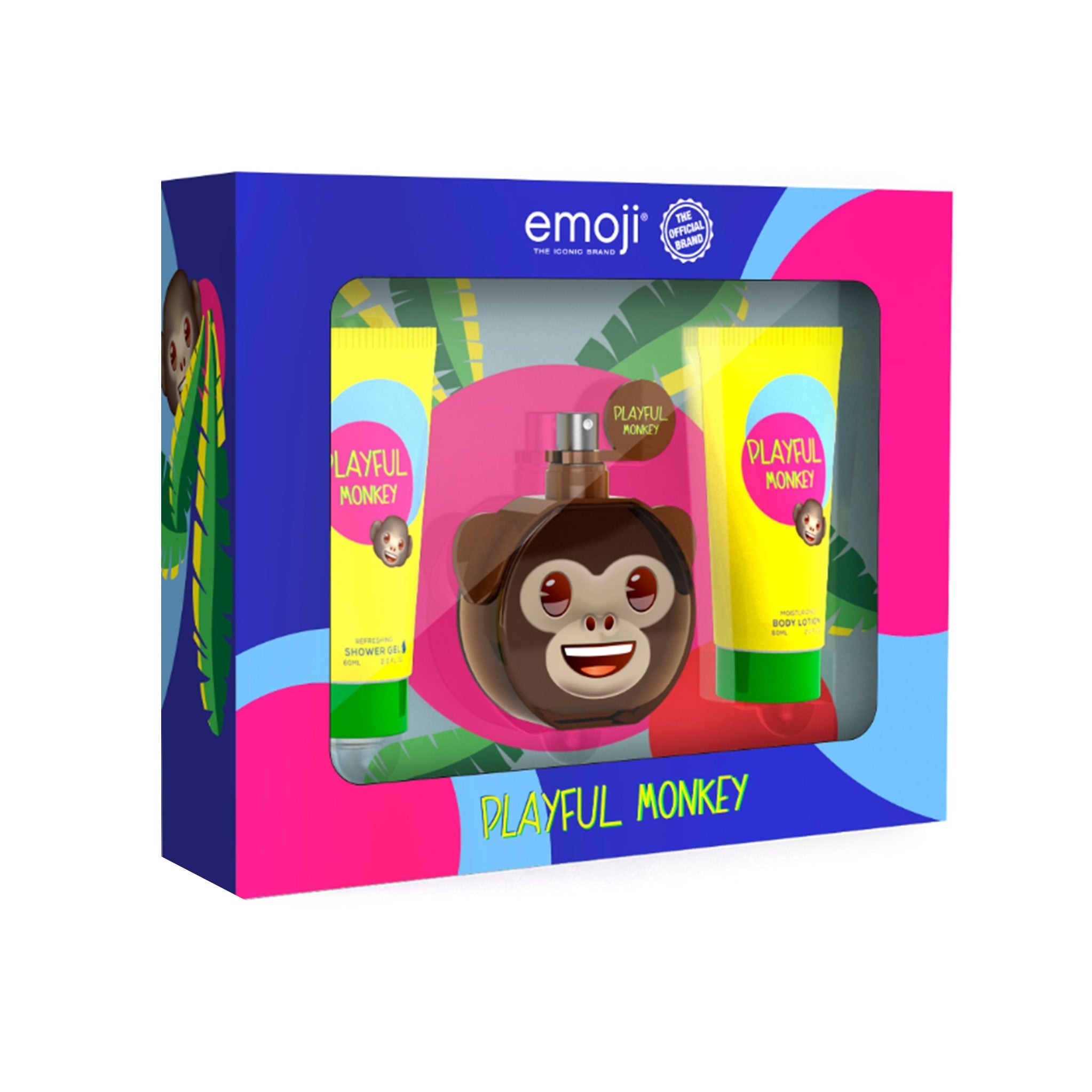 Emoji Playful Monkey 3pc Gift Set