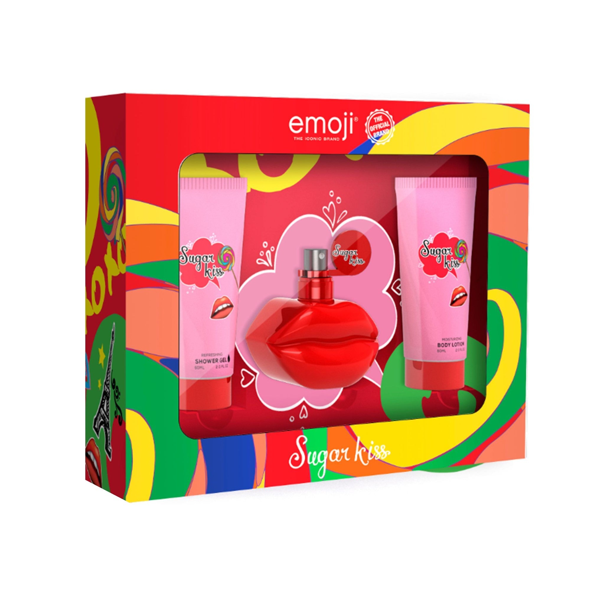 Emoji Sugar Kiss 3pc Gift Set