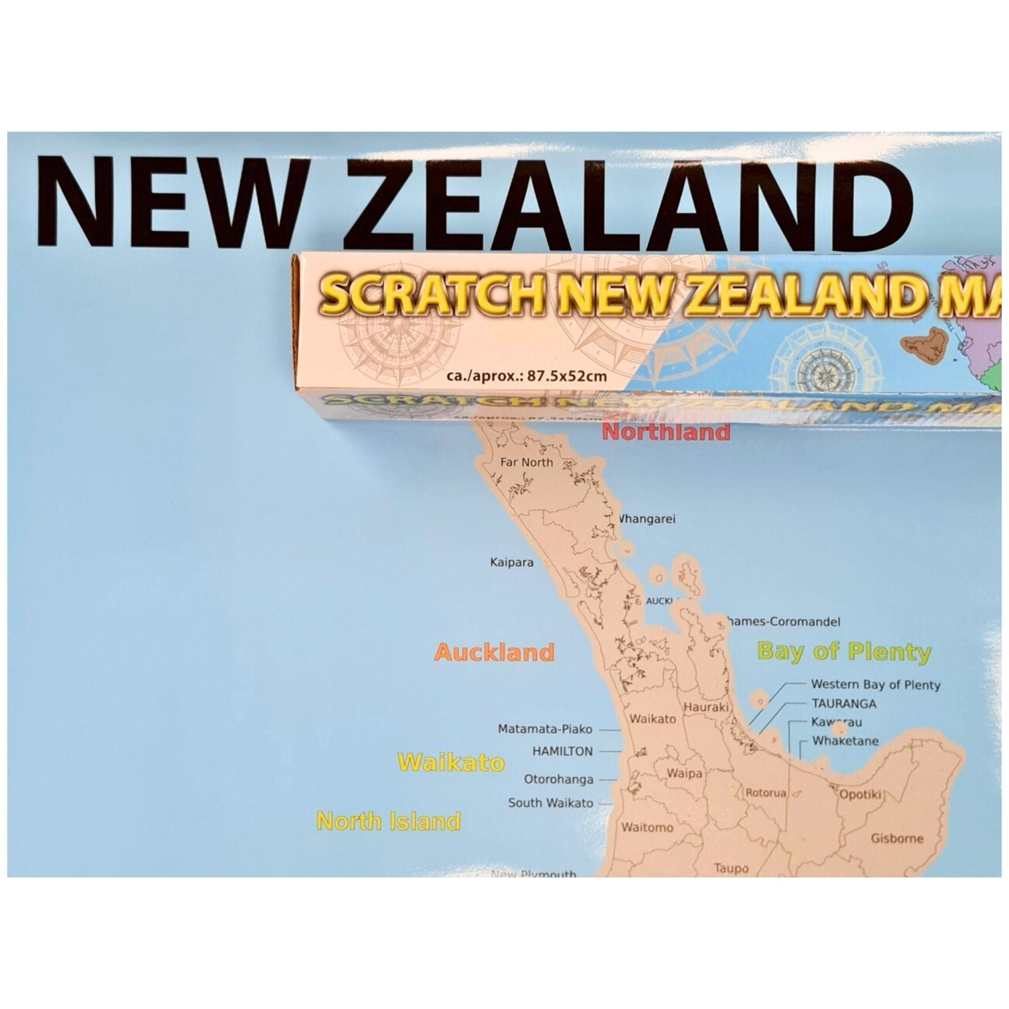 New Zealand Map for Scratching