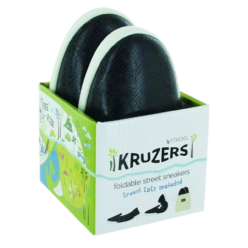 Kruzers Foldable Street Sneakers - Large Black