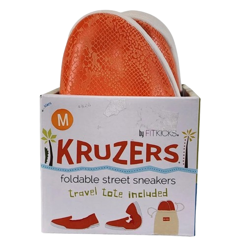 Kruzers Foldable Street Sneakers - Large Orange