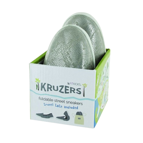 Kruzers Foldable Street Sneakers - X-Large Silver