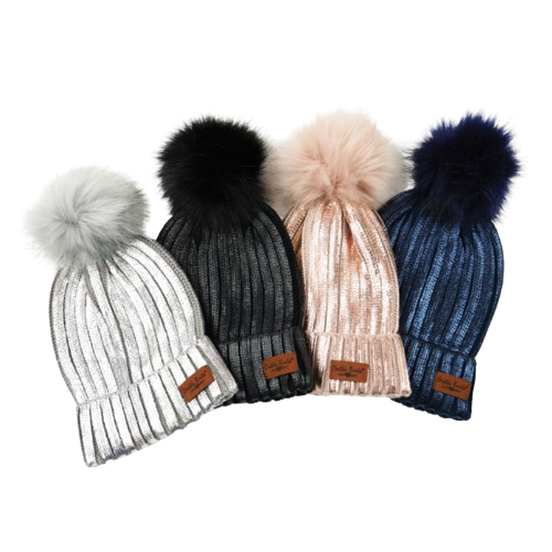 Britt's Knits Glacier Knit Pom Hat Pack - 24pcs