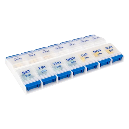 Daily-Med 7day AM-PM Push Button Pill Box