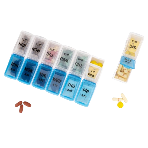 Daily-Med Weekly AM-PM Pill Box