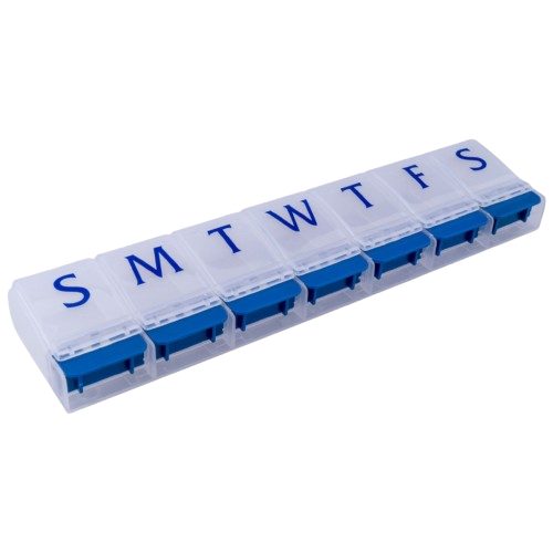 Daily-Med Large 7 Day Push Button Pill Box