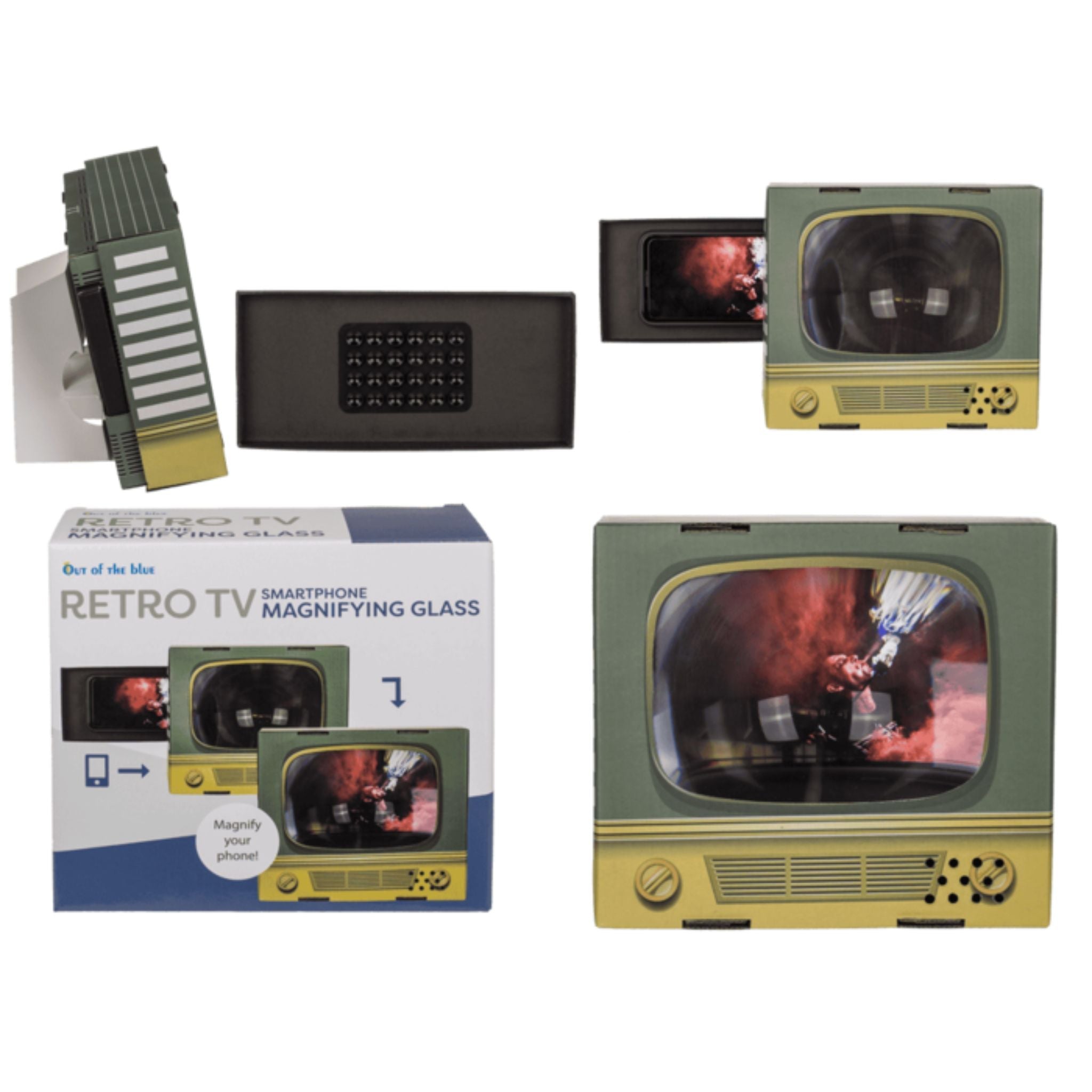 Smartphone Magnifying Glass Retro Television