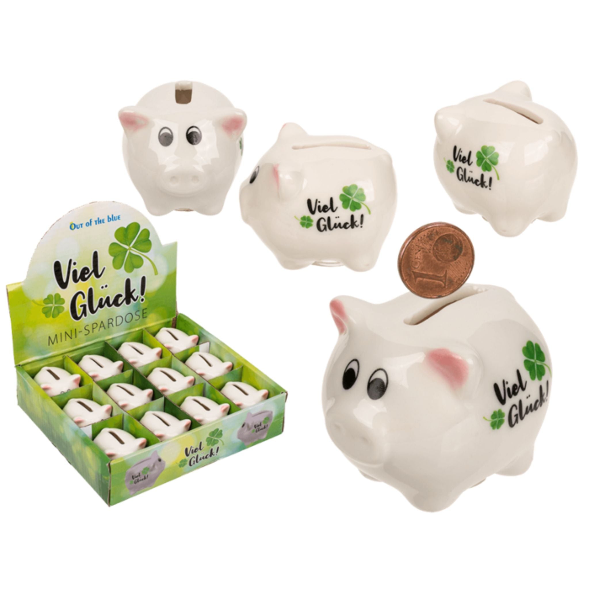 Savings Bank Lucky Pig Display - 12pcs