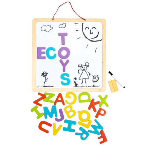 3-in-1 Blackboard & Magnetic Whiteboard