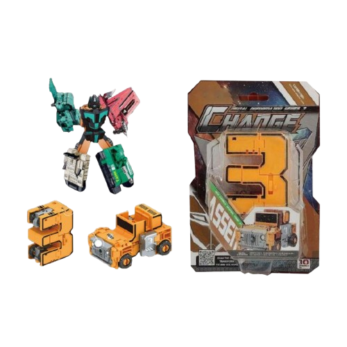 Digital Morphing Toy - Number 3