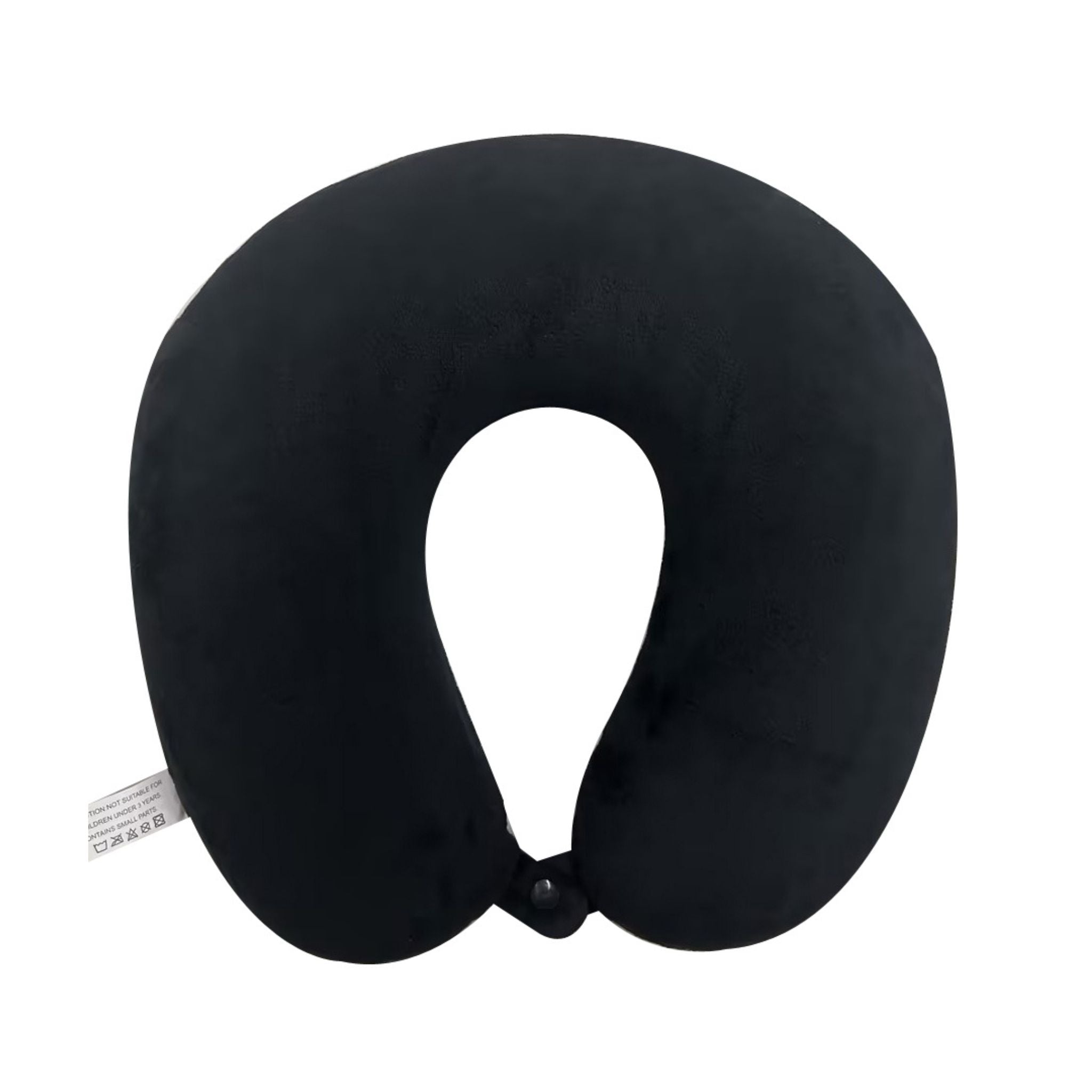 Memory Foam Neck Pillow - Black