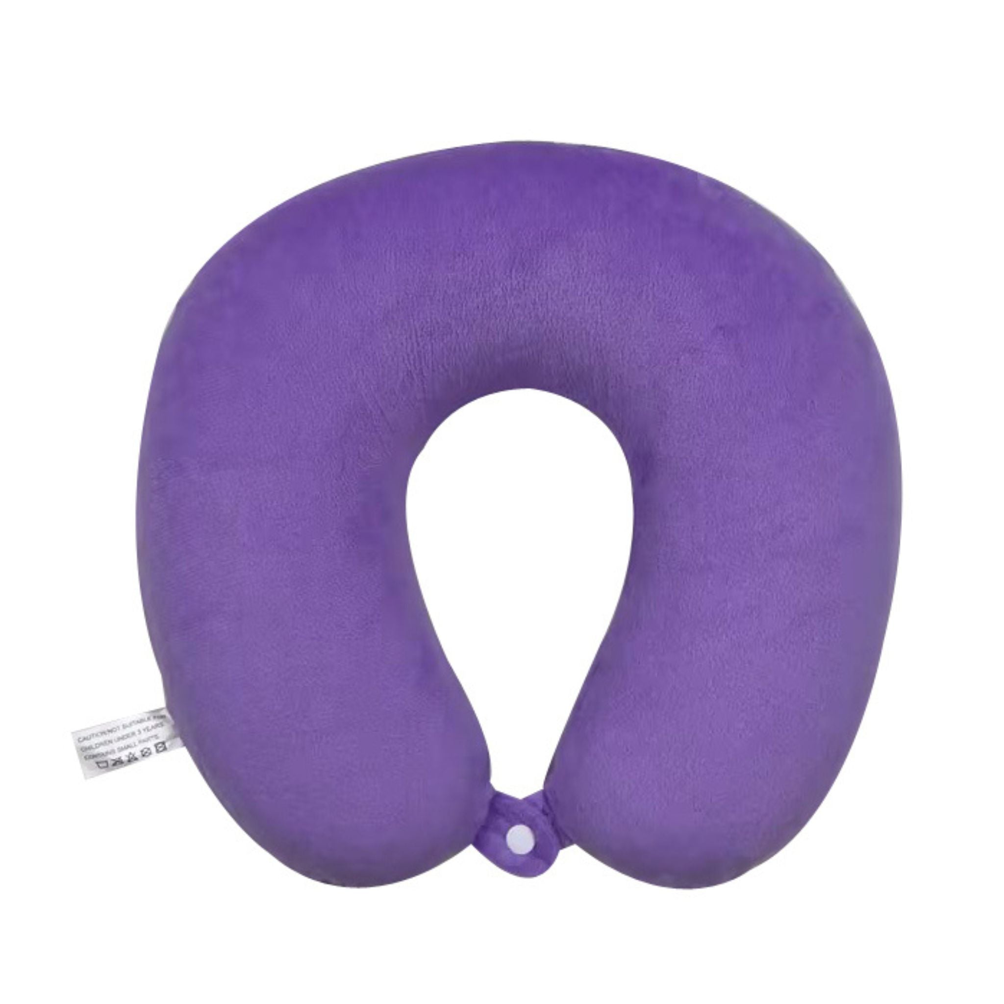 Memory Foam Neck Pillow - Purple
