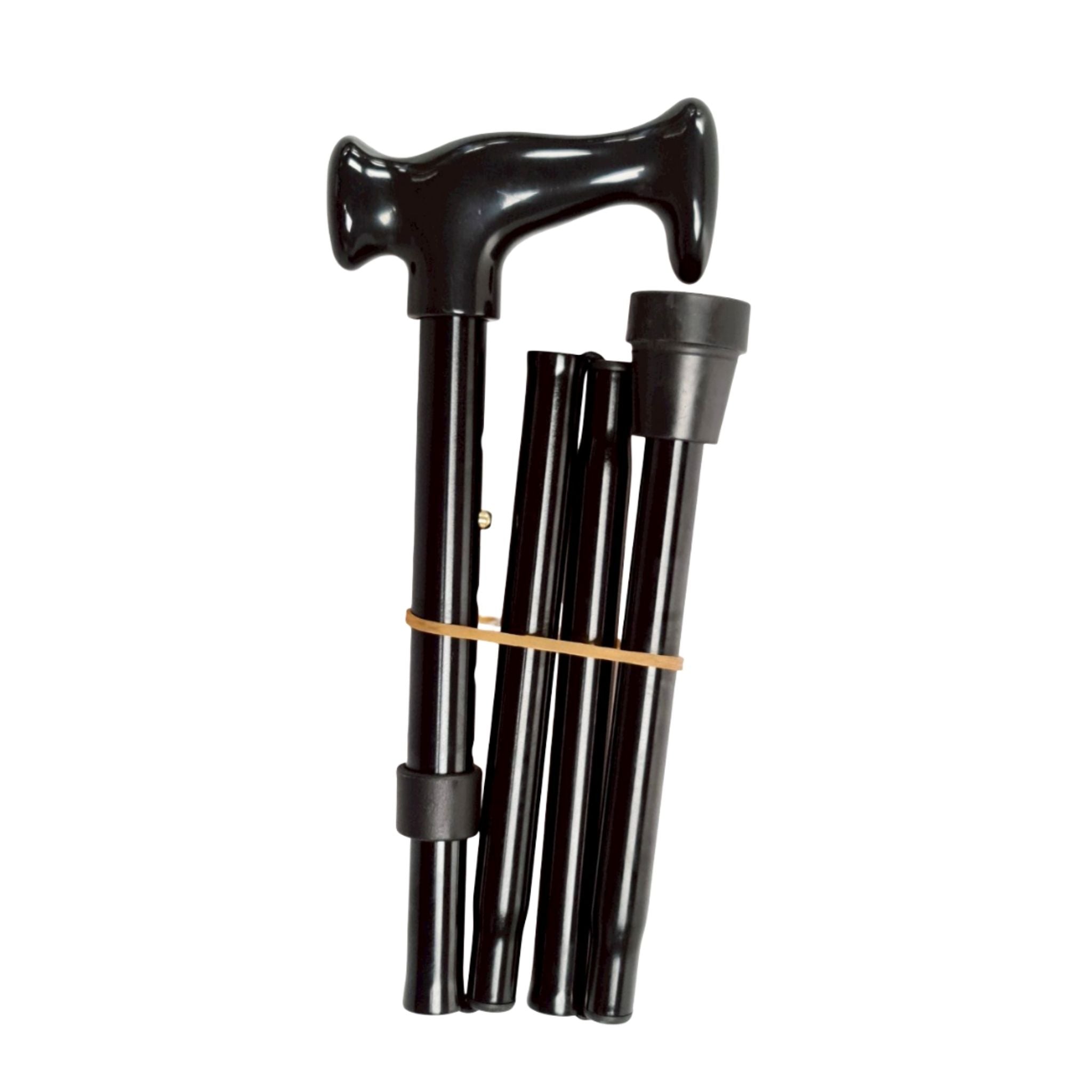 Folding Walking Stick - Black