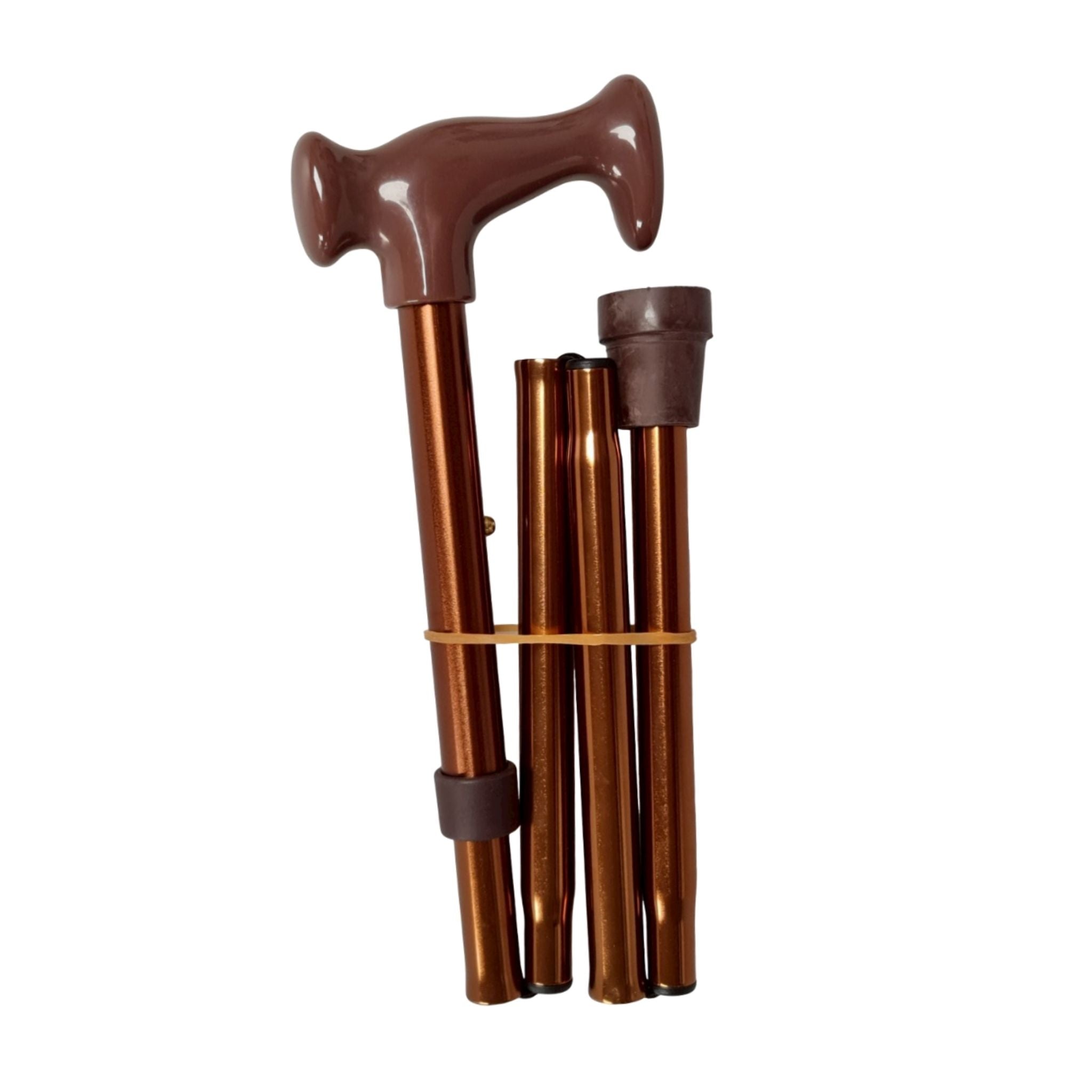 Folding Walking Stick - Brown