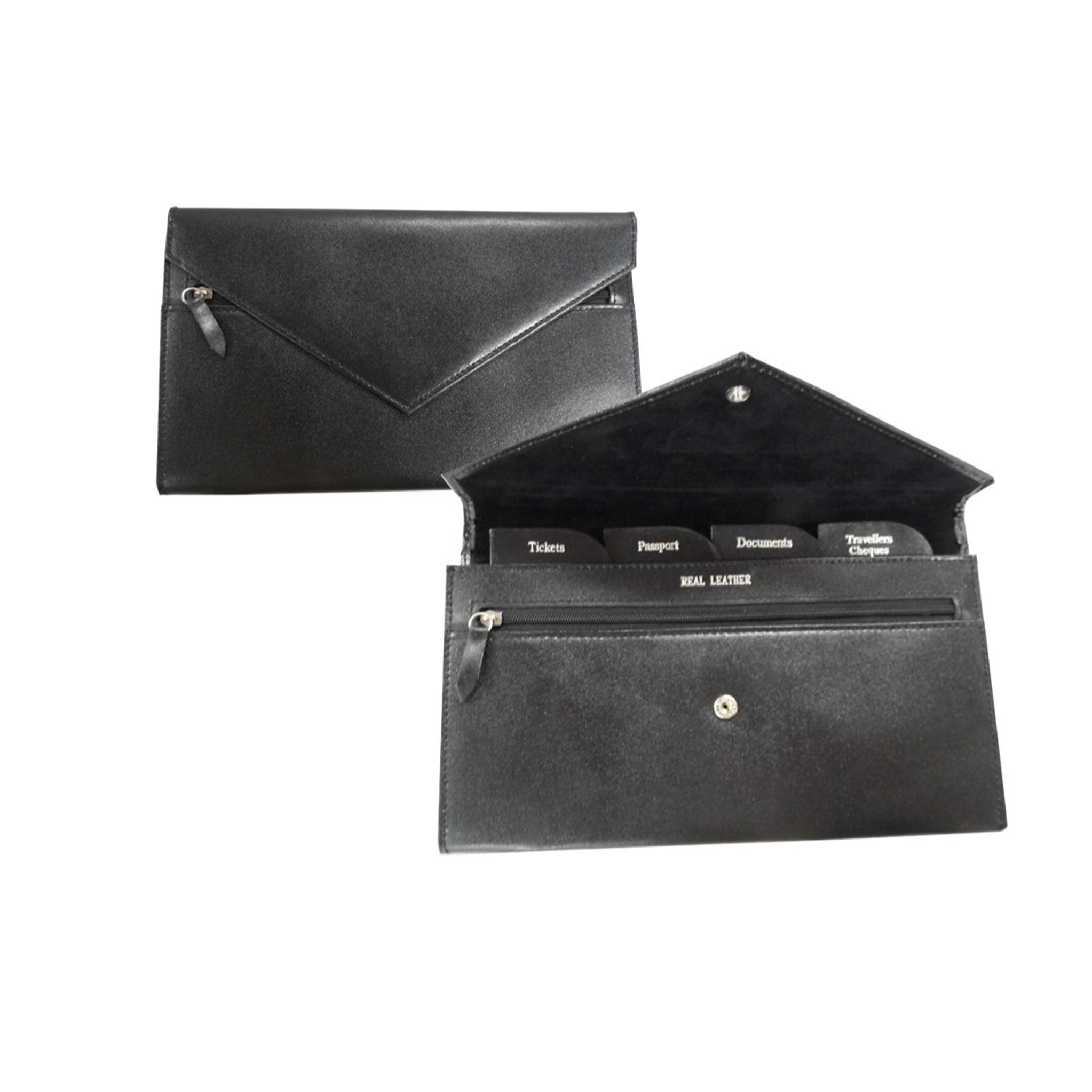 Travel/Document Wallet - Black
