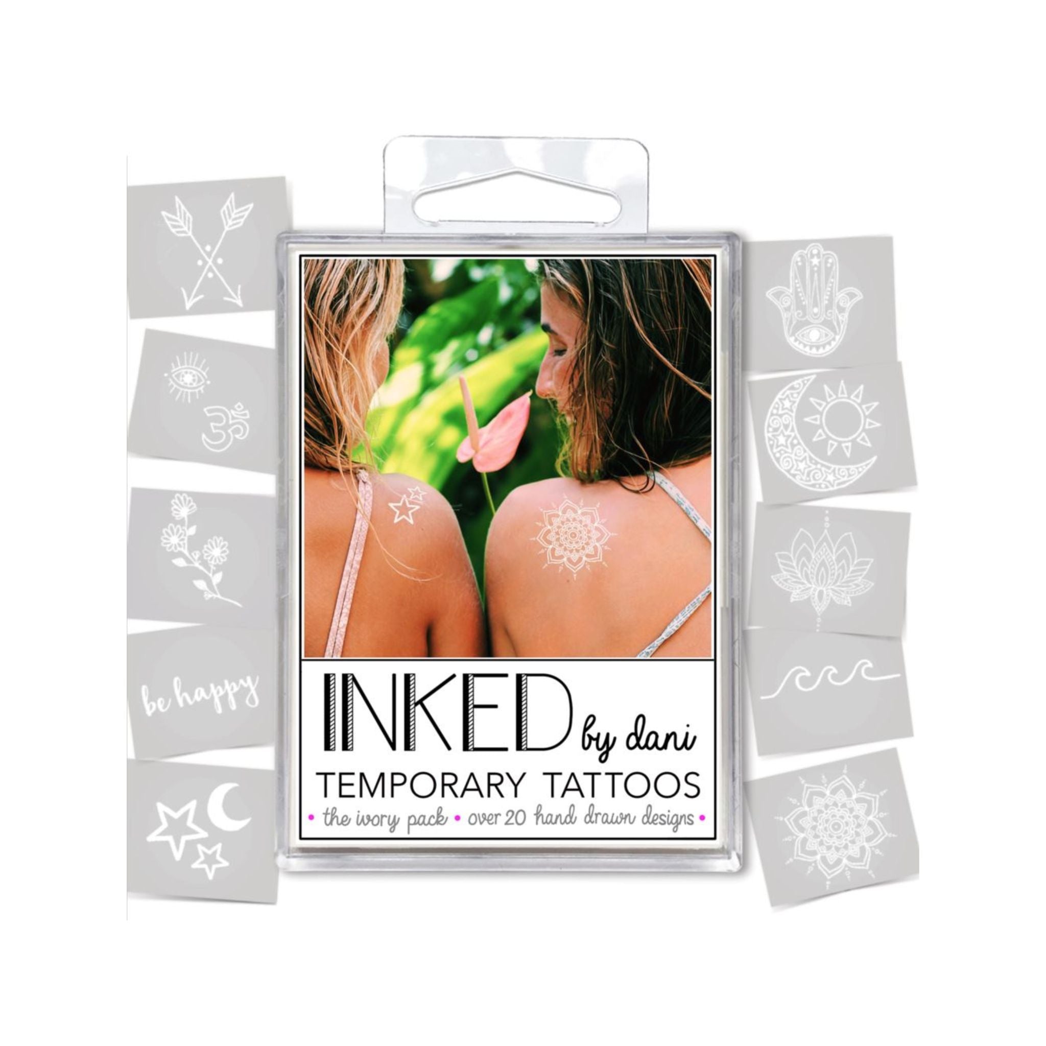 Inked Temporary Tattoos - Ivory Pack