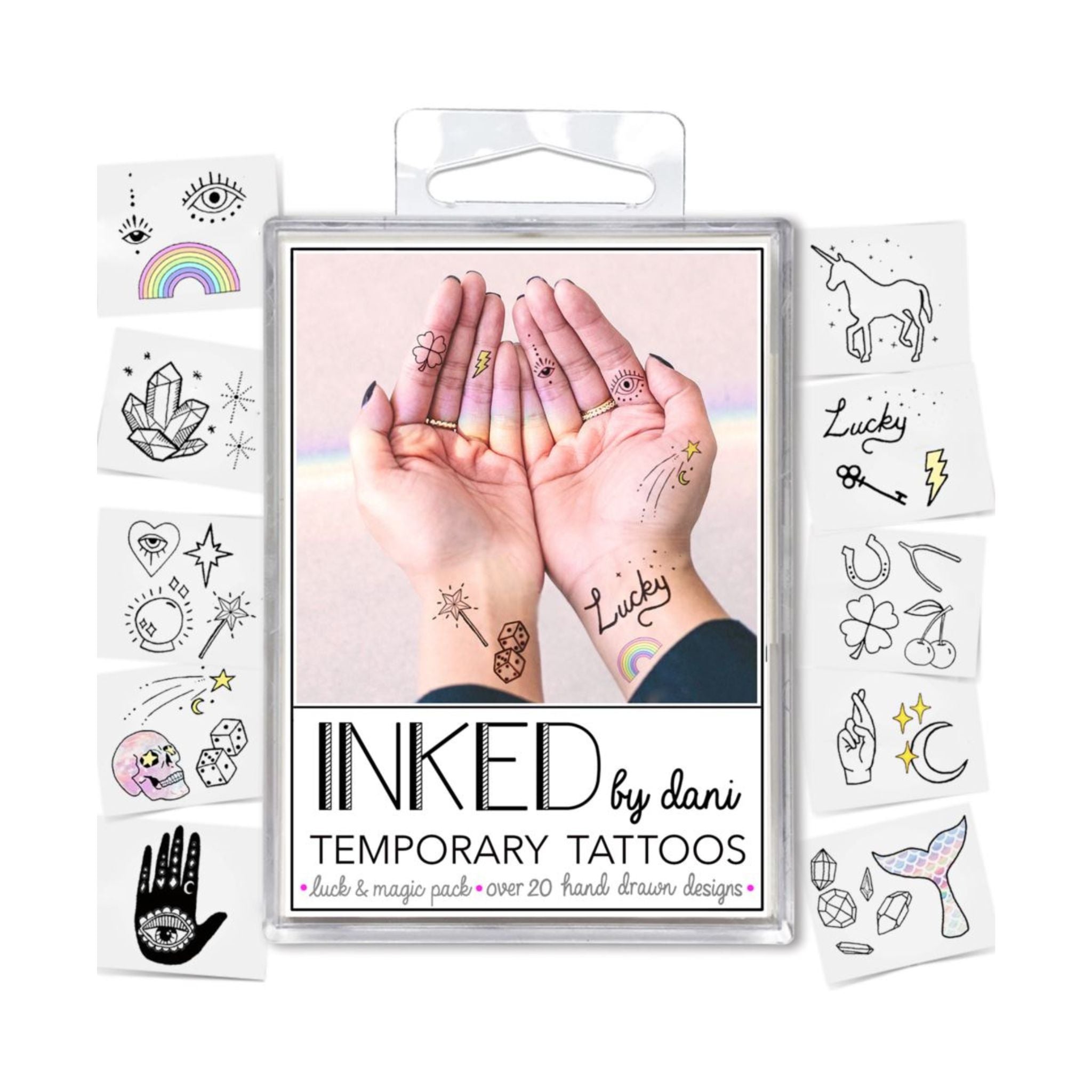 Inked Temporary Tattoos - Luck & Magic Pack