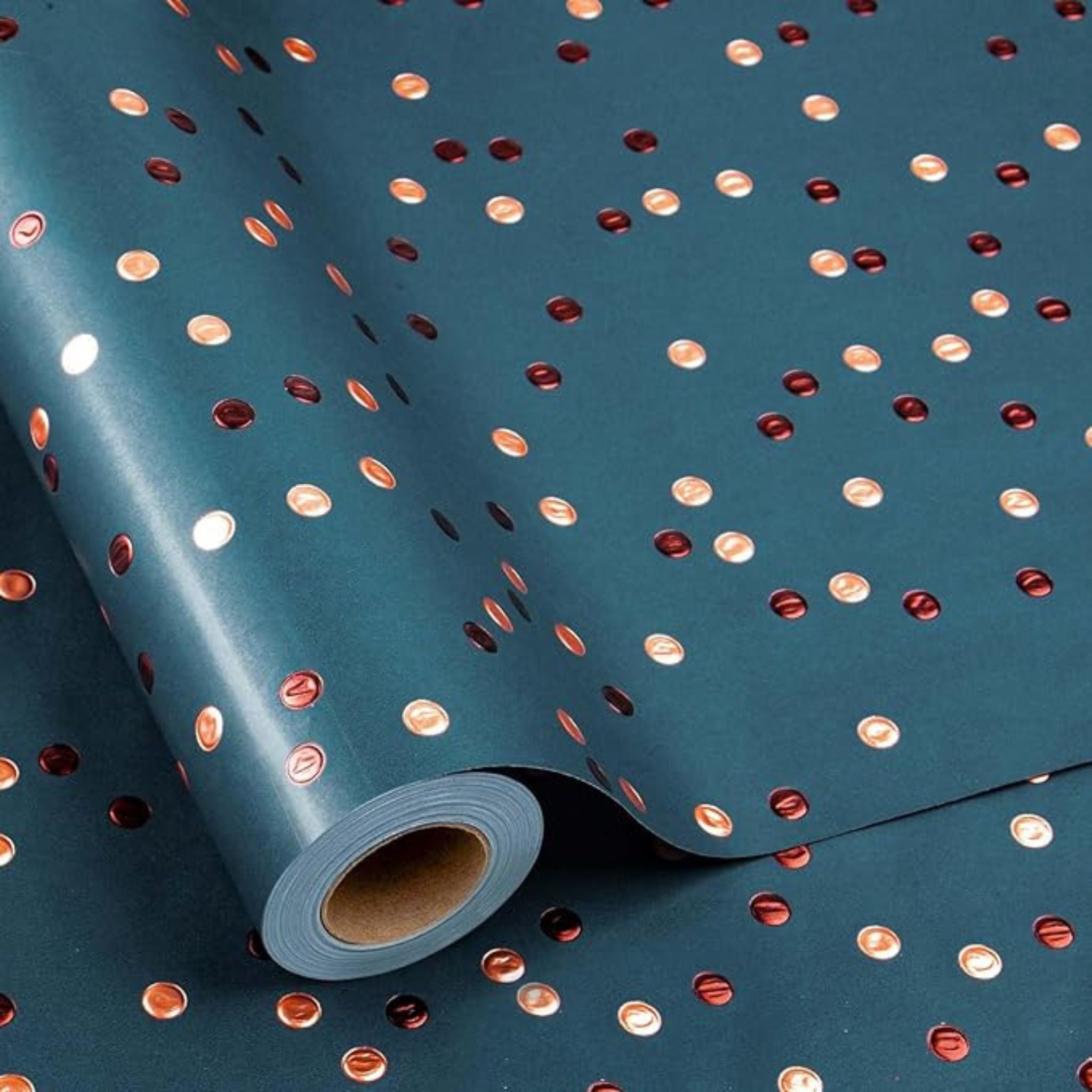 Wrapping Paper - Dark Blue Polka dot