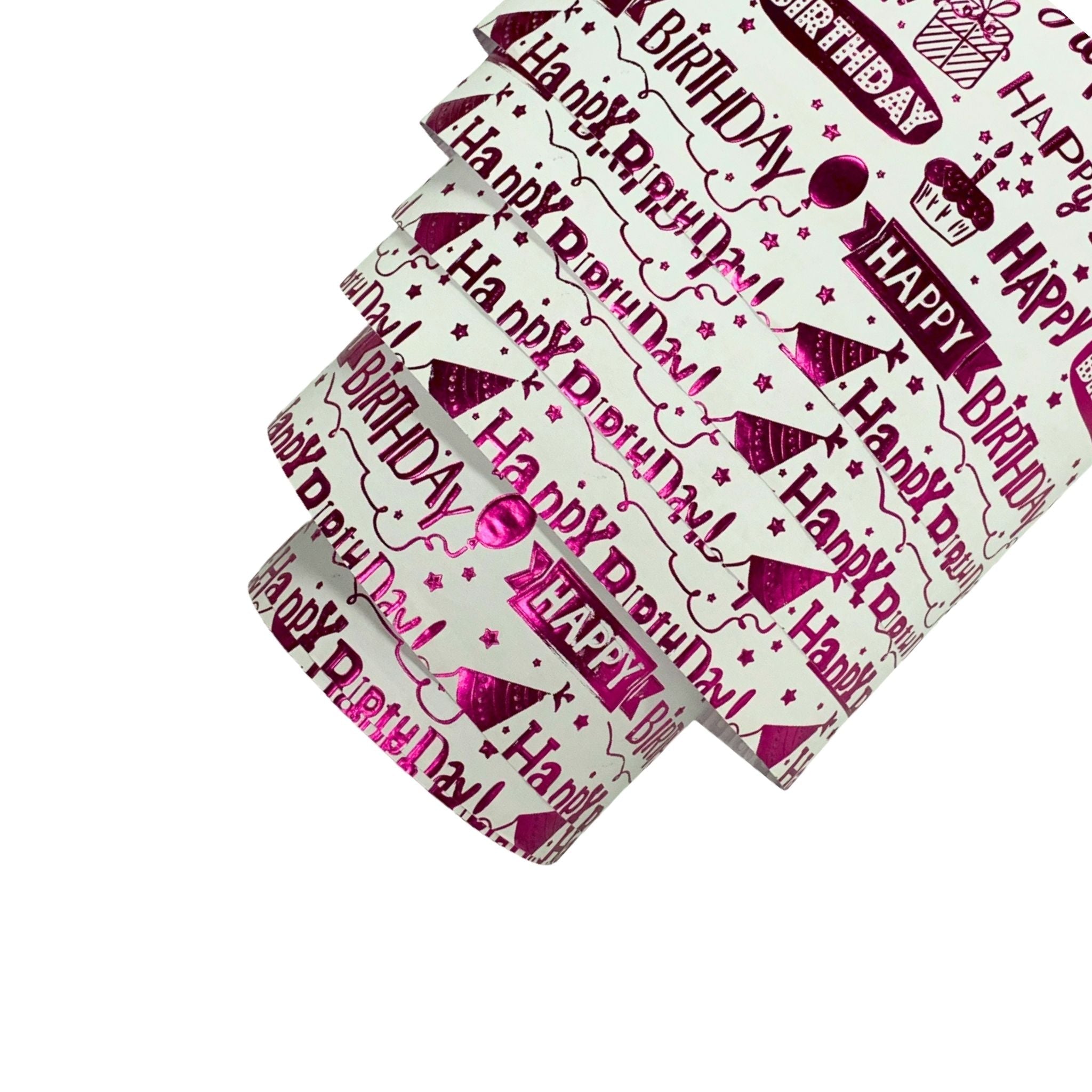 Wrapping Paper - HBD Blue