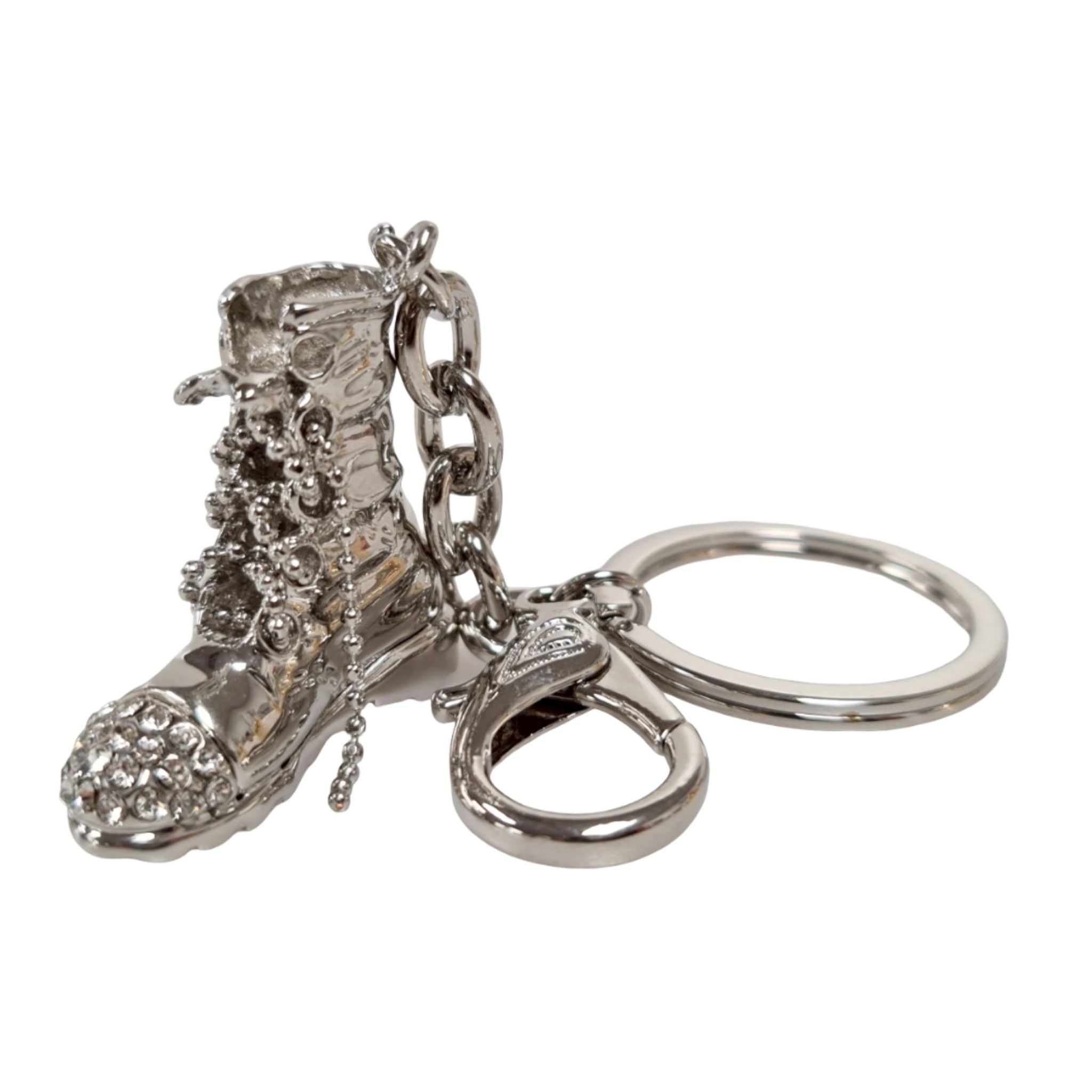 Keyring - Silver Bling Boot
