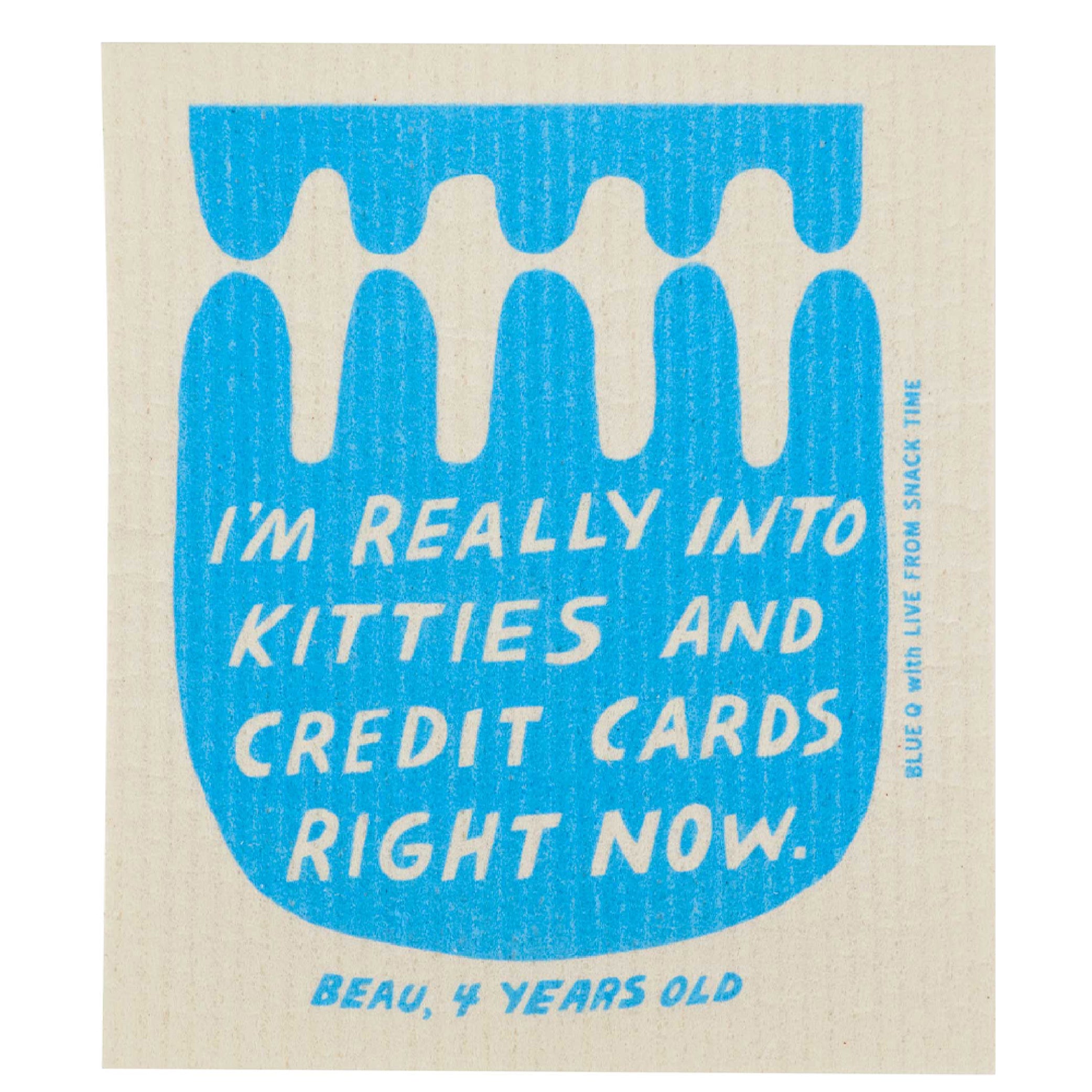 Swedish Dish Cloth - I'm Really into Kitties