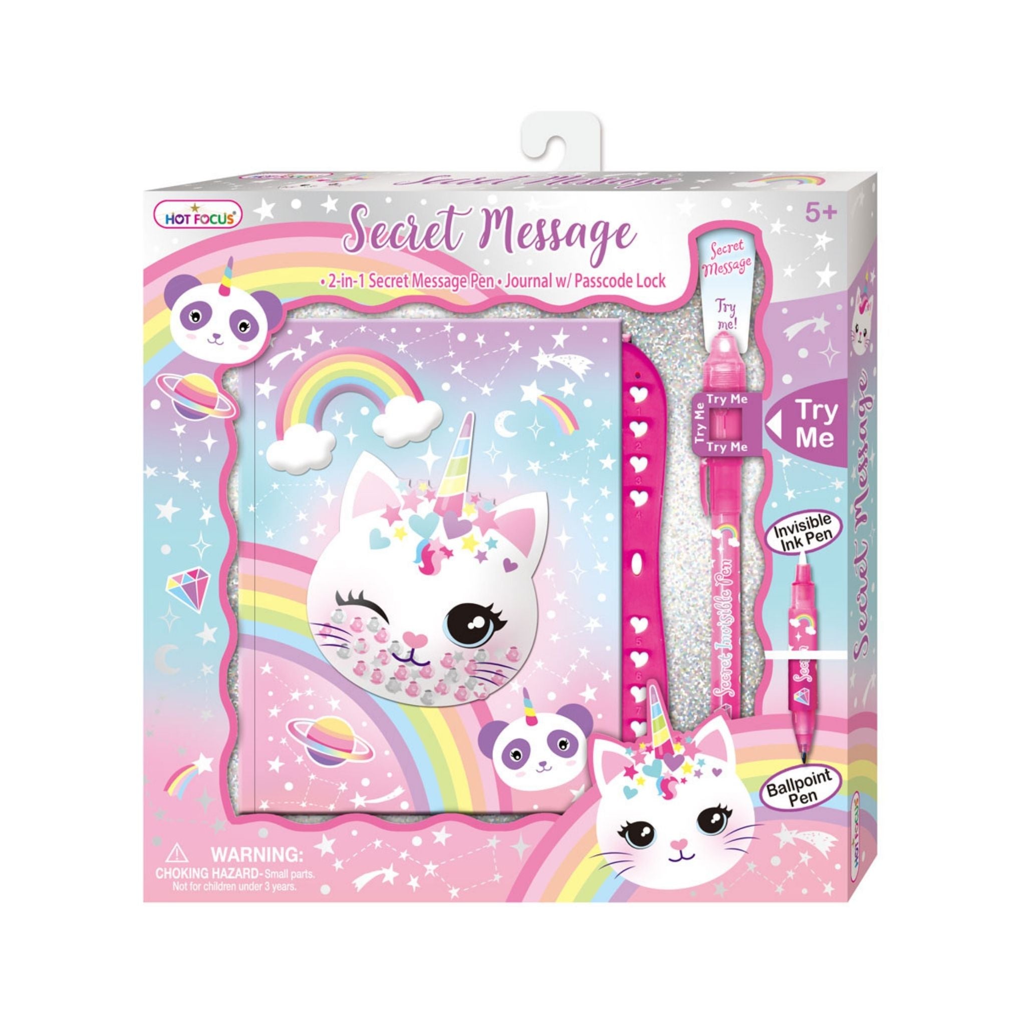 Girl Secret Journal Fun - Cat