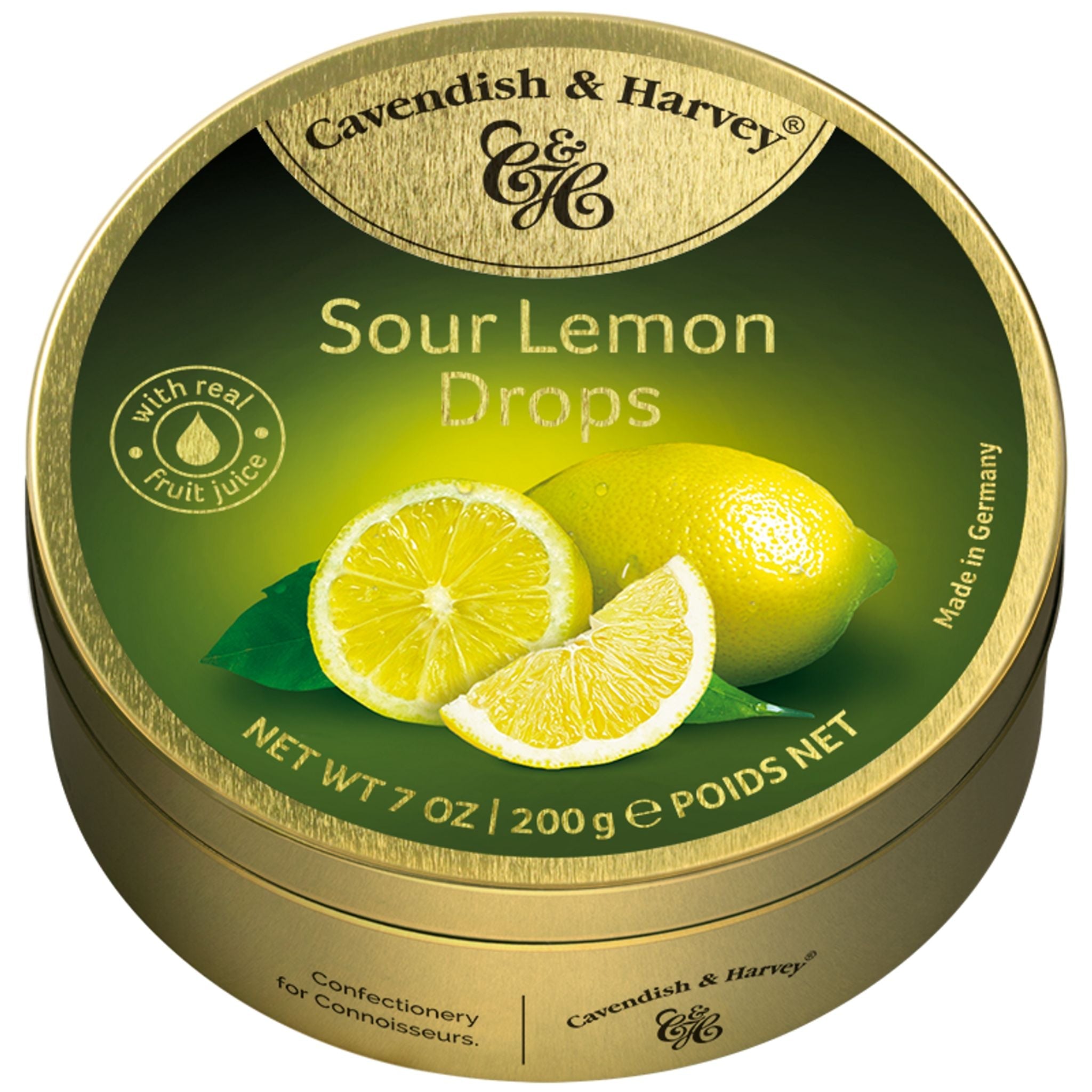 C&H Tin Sour Lemon Drops 200g