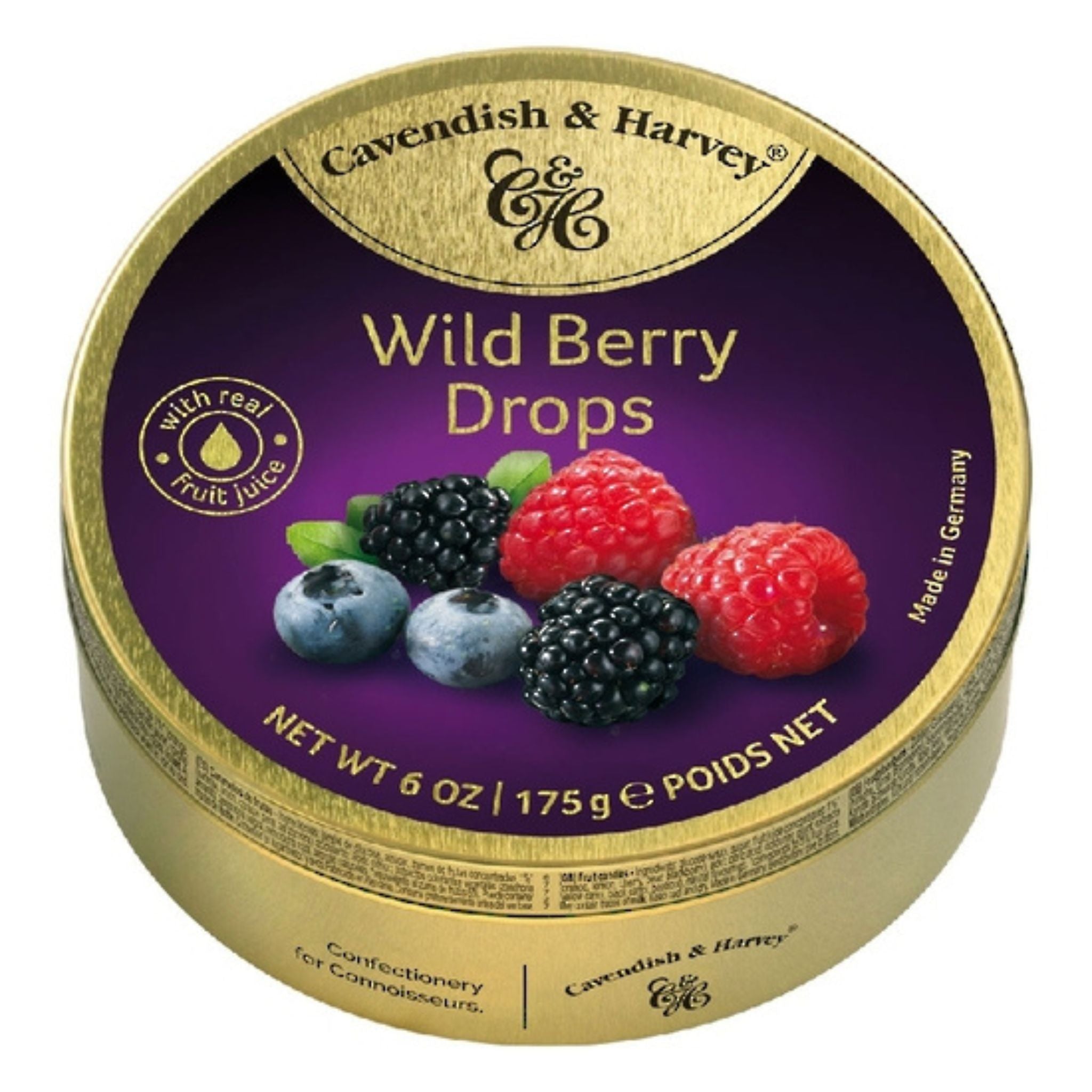 C&H Tin Wildberry Drops 175g
