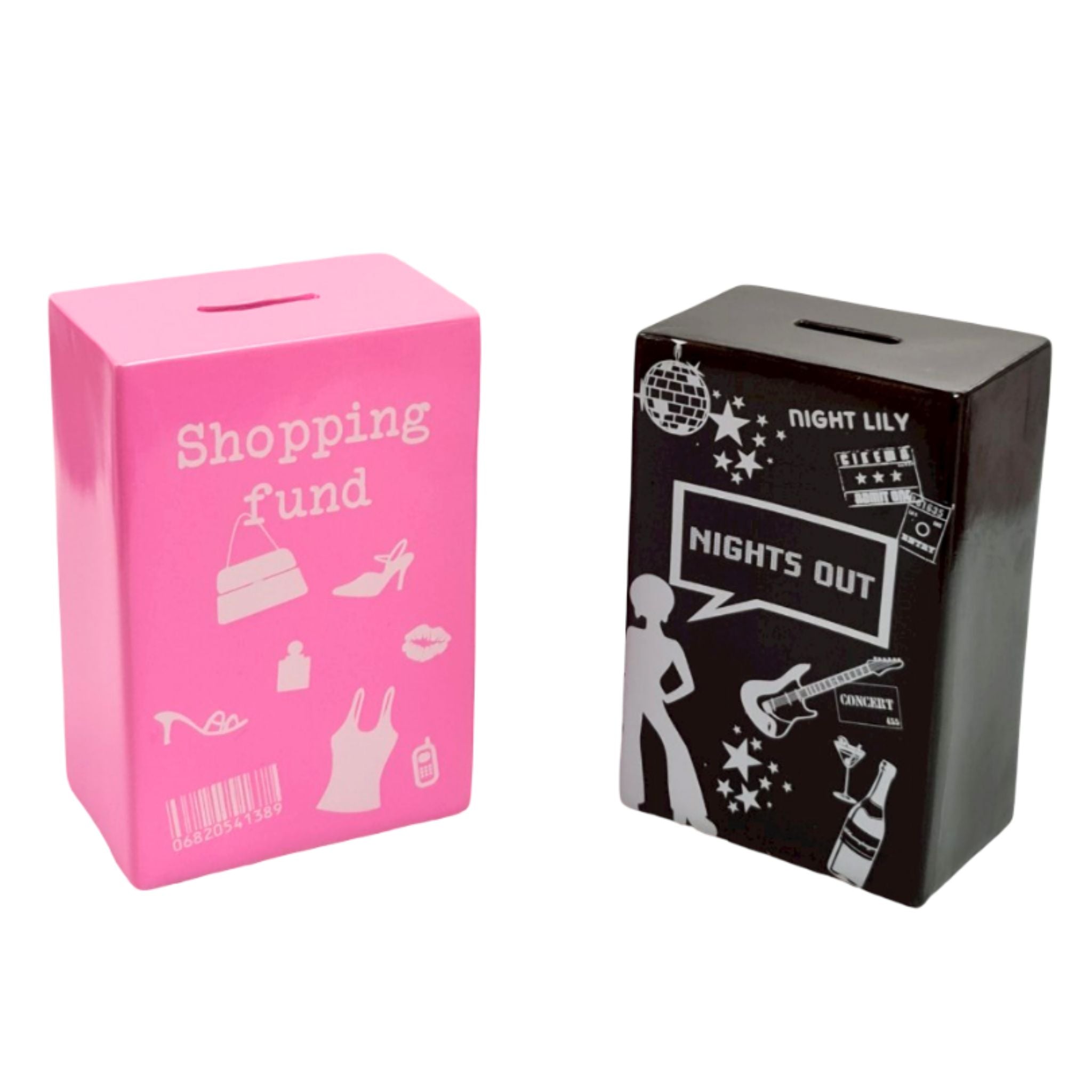 Ceramic Money Box Pink - Shopping Fund