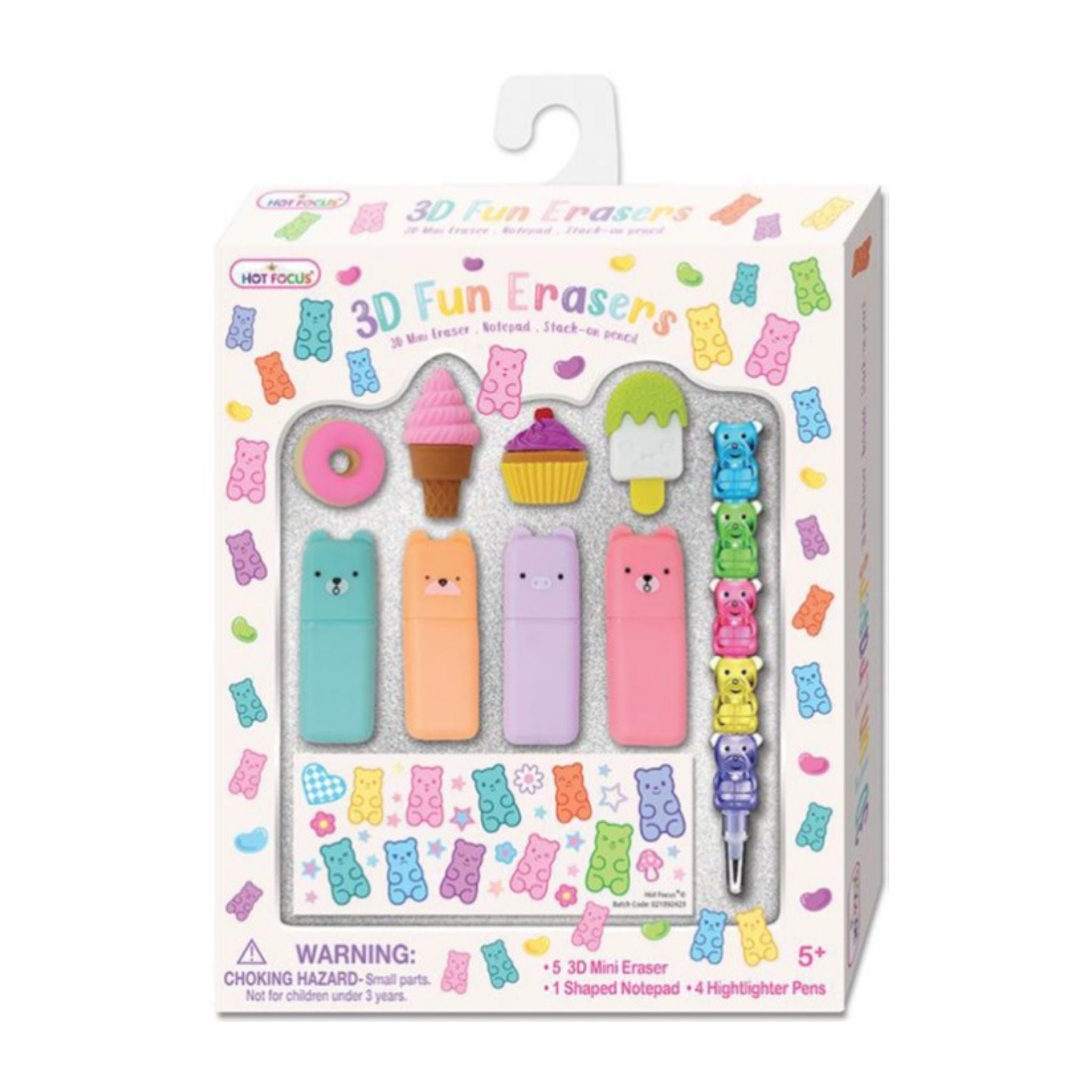 3D Fun Erasers - Gummy Bear