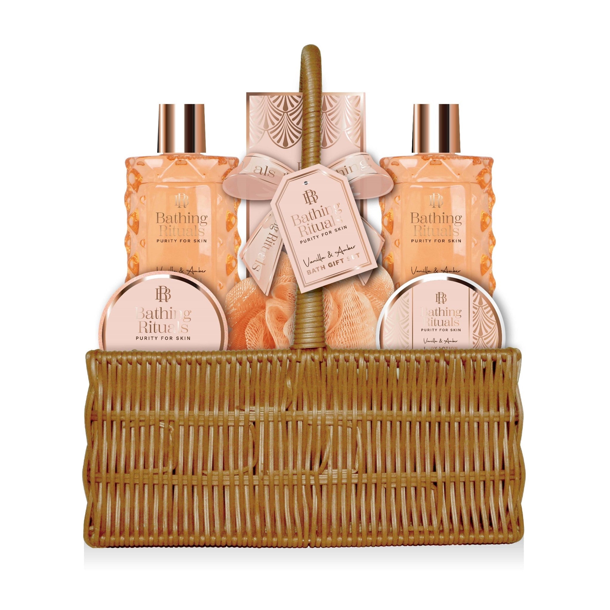 Vanilla & Amber 6pcs Basket Set