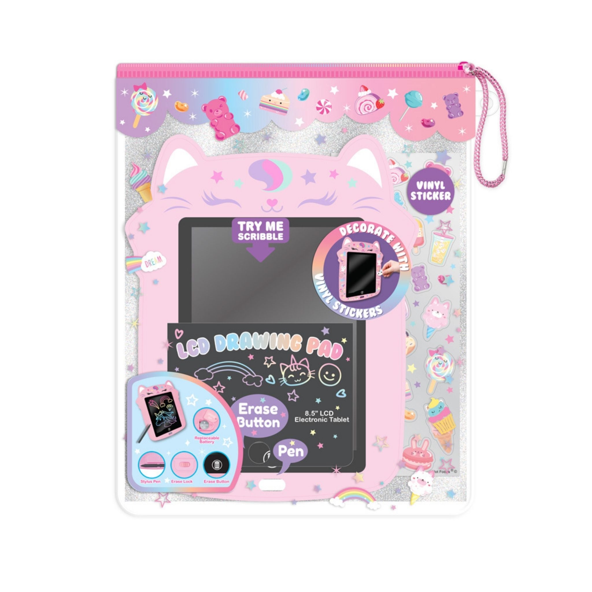 LCD Drawing Pad 8.5" - Sweets