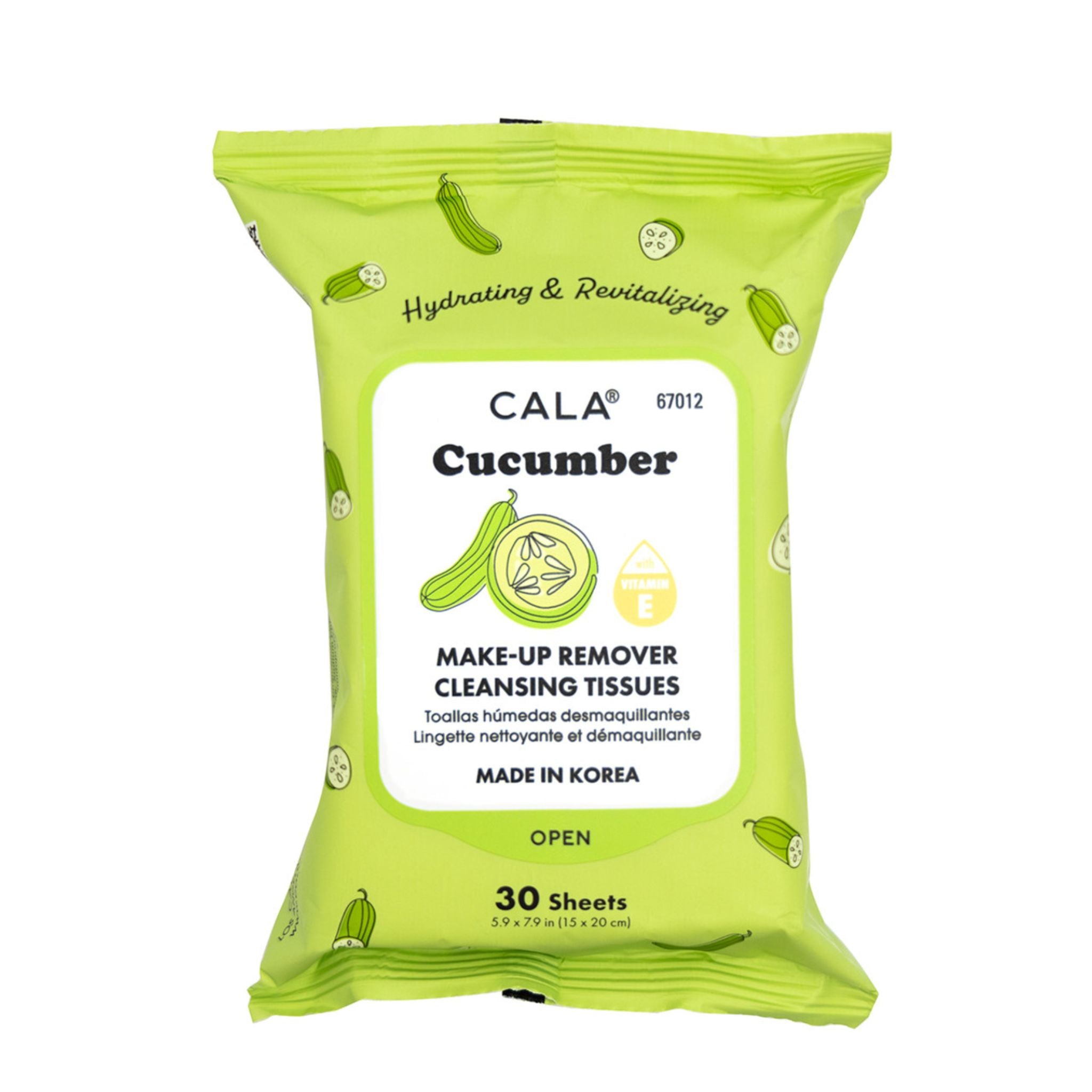 Cala Cucumber Cleansing Wipes Disp - 6pcs