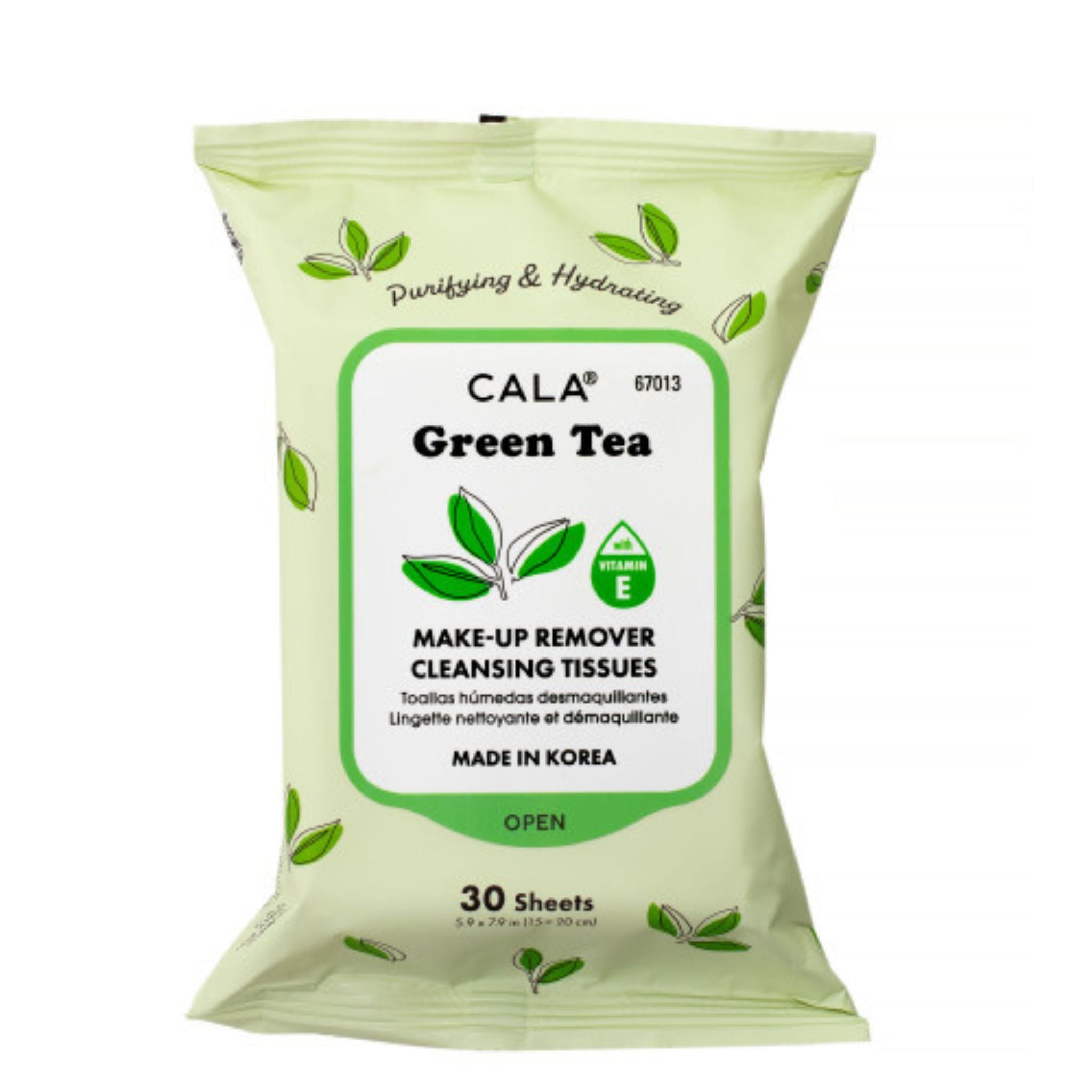 Cala Green Tea Cleansing Wipes Disp - 6pcs