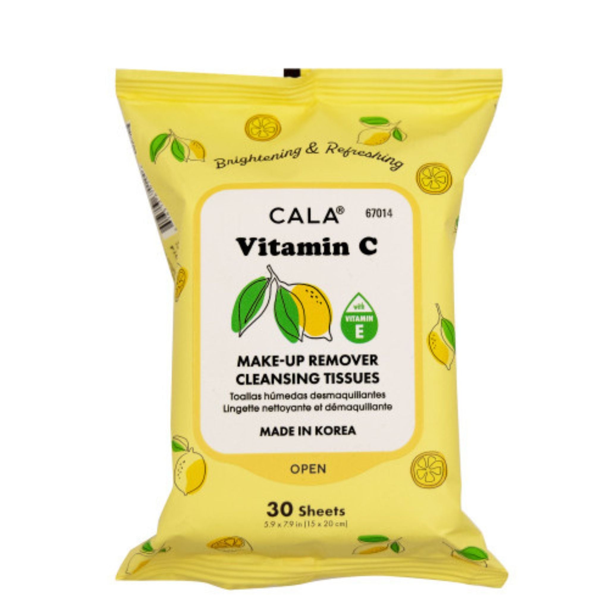 Cala Vitamin C Cleansing Wipes Disp - 6pcs