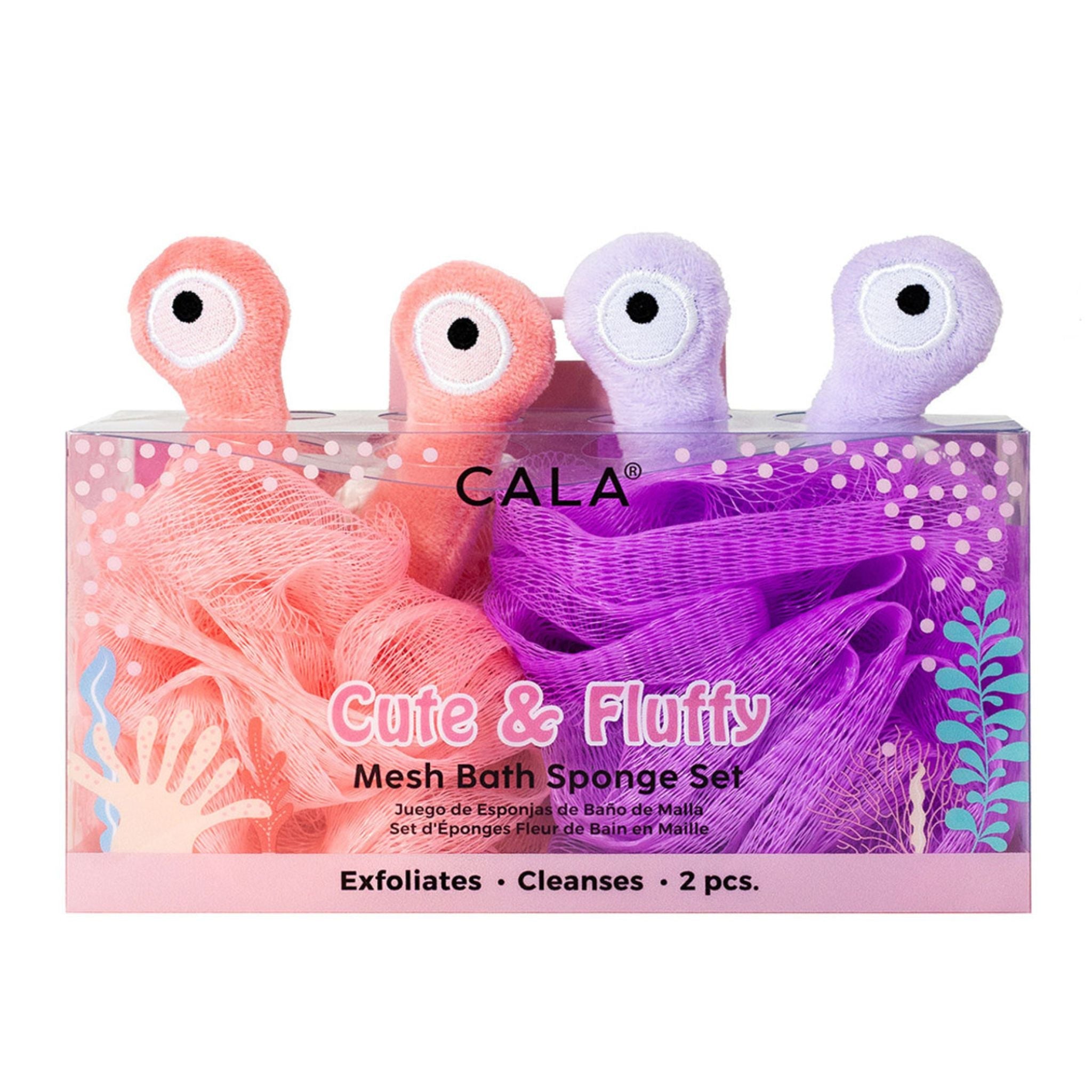 Cala Mesh Bath Sponge Set 2pcs (Aliens)