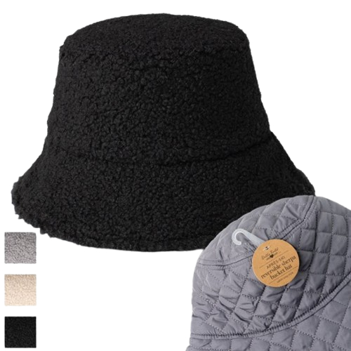 Britts Knits Apres-Ski Reversible Bucket Hat - 24pcs