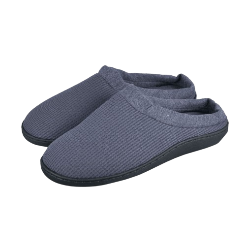Mens Slippers Grey – Slip On Medium (Size 9-10)