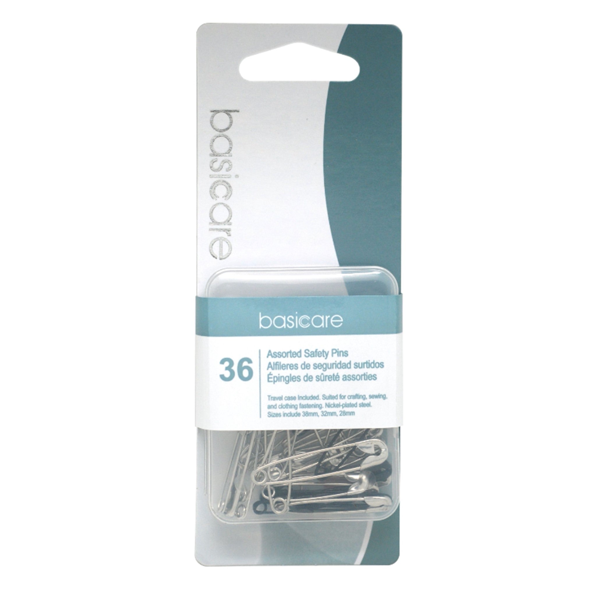 Basic Care Assorted Safety Pins 36pk