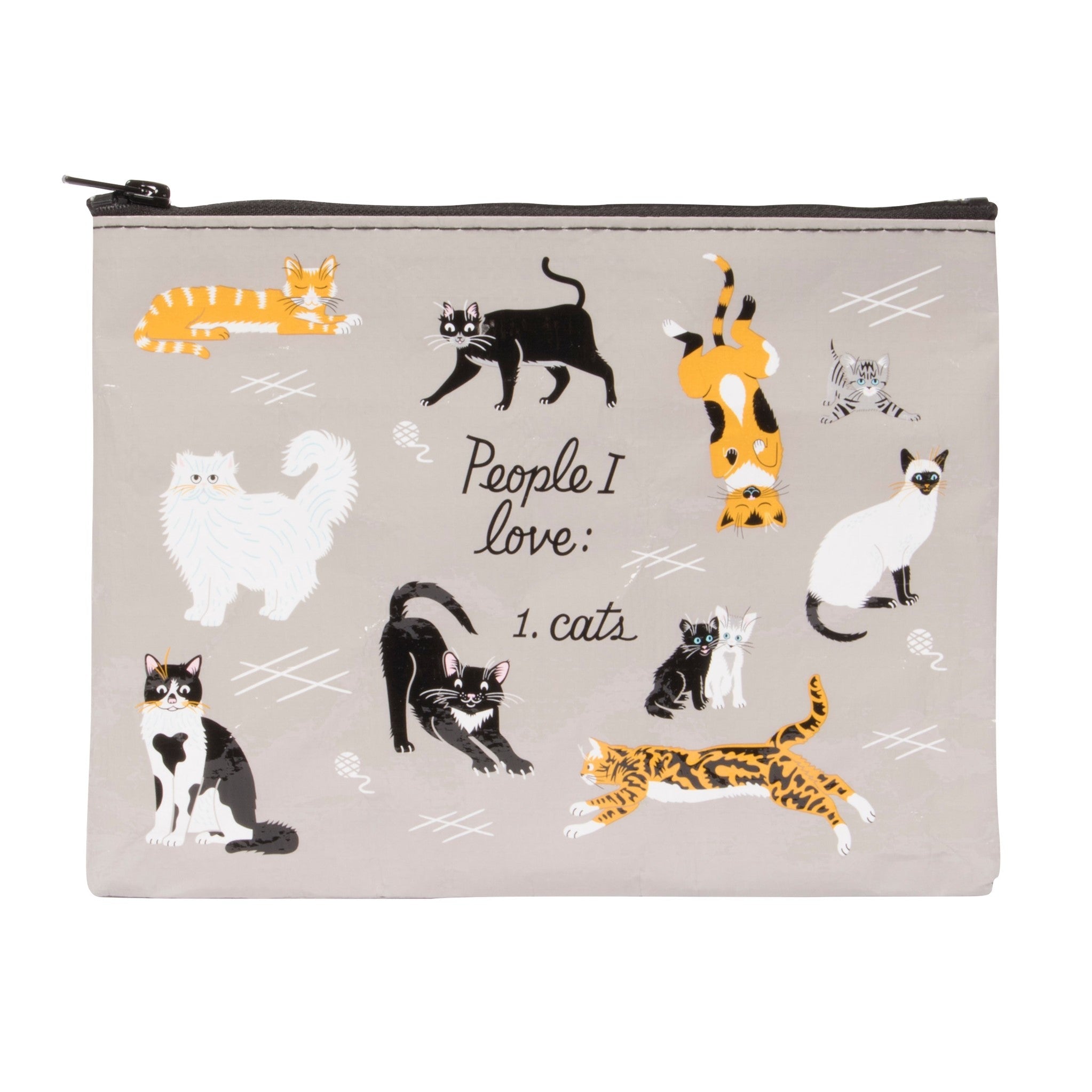 Zipper Pouch - People I Love: Cats