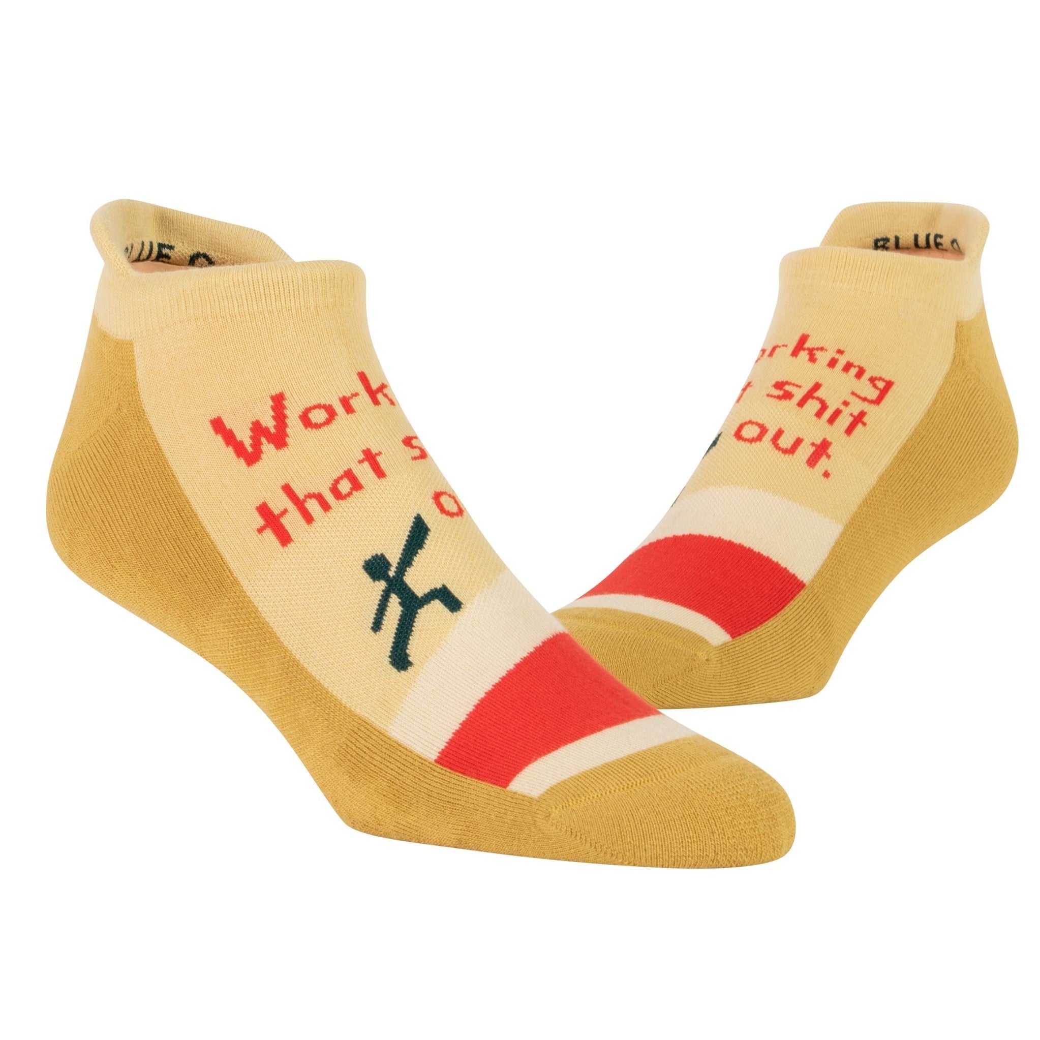 Sneaker Socks - Work Shit Out Sneaker Socks L/XL