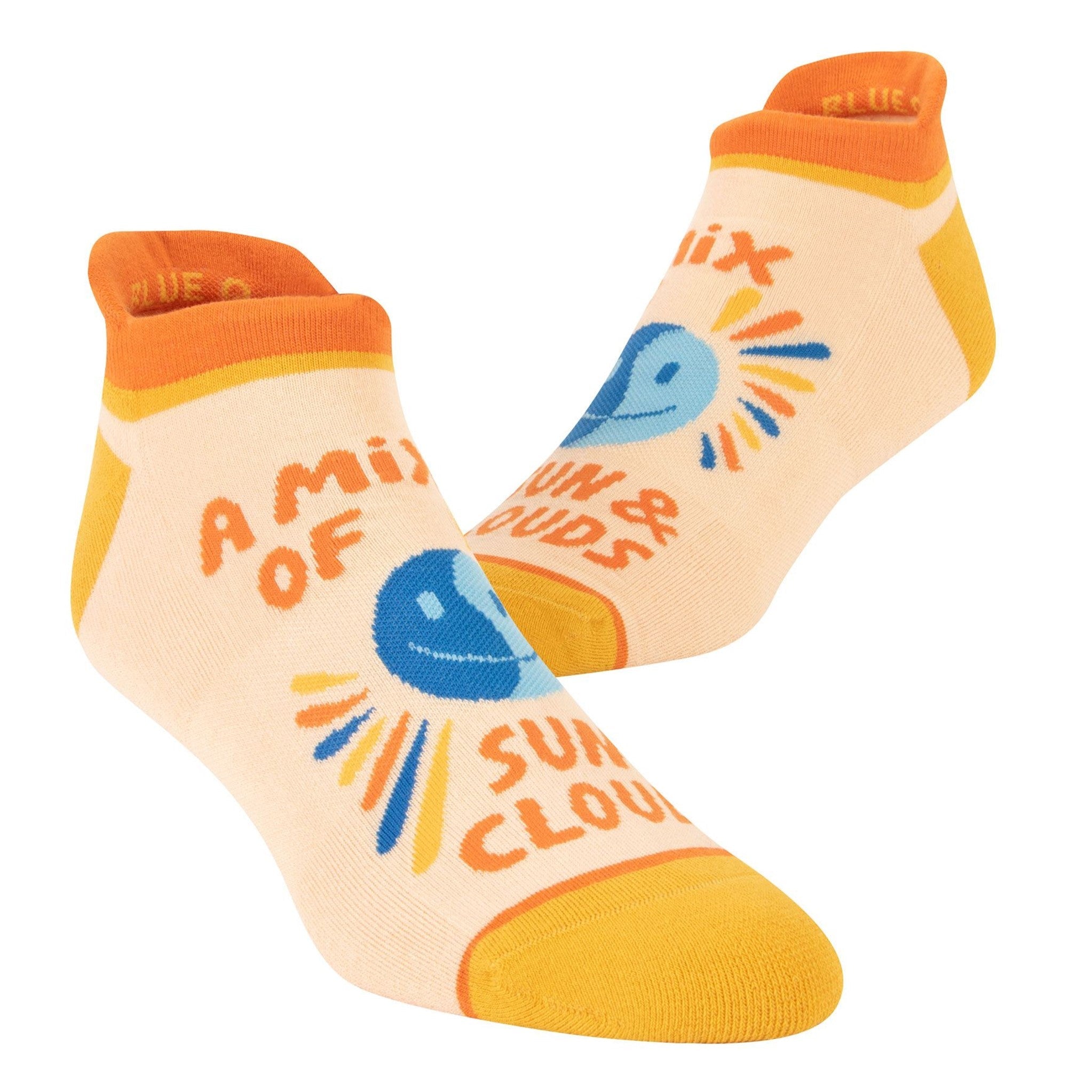 Sneaker Socks - Sun & Clouds L/XL