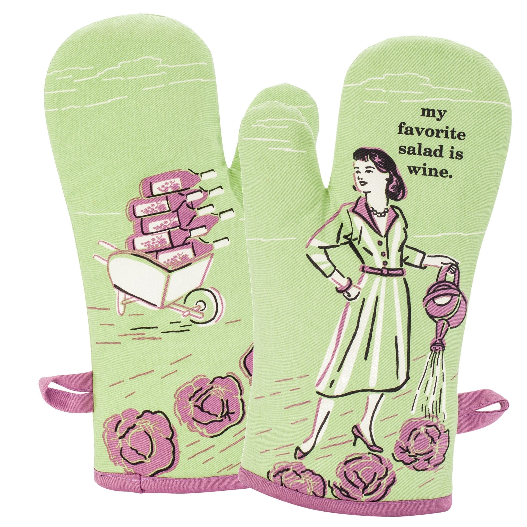 Oven Mitt - My Favourite Salad is Wine