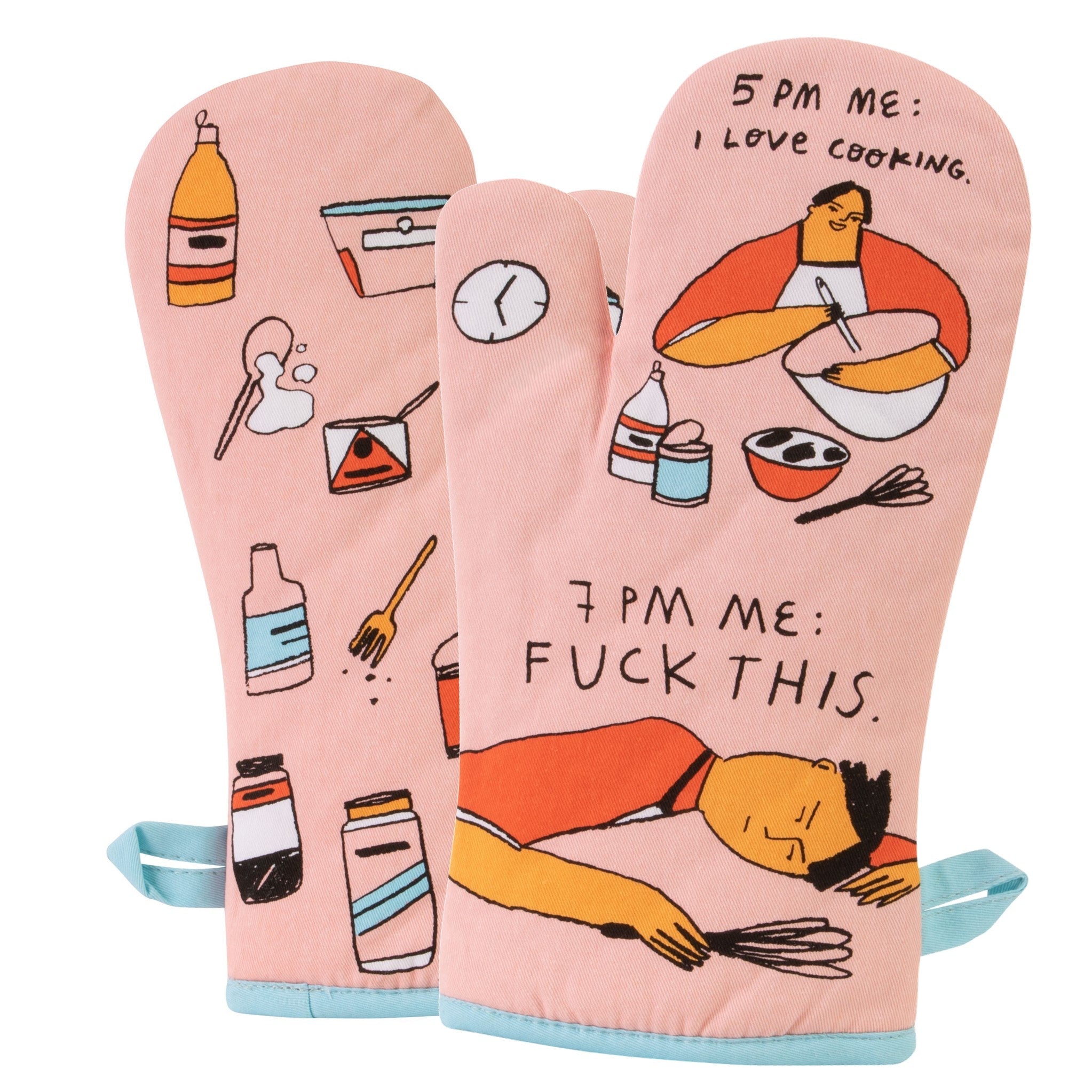 Oven Mitt - 5pm Love 7pm Fuck This
